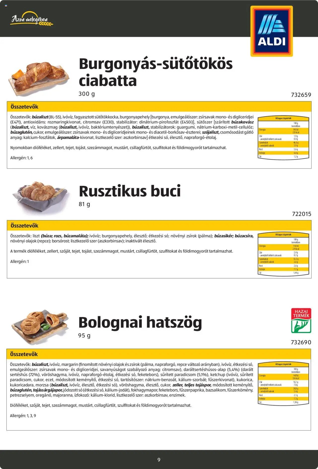 Aldi újság 2024.08.26. Pékáruk katalógus (2024-08-26)