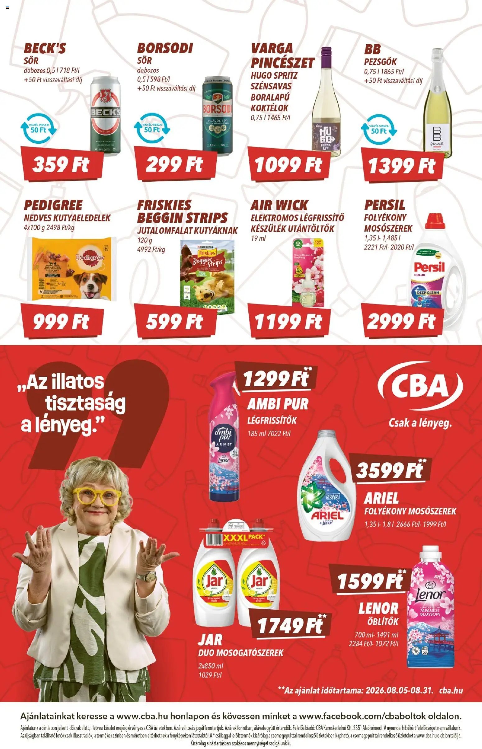 CBA újság 2026.08.21. CBA akciós újság