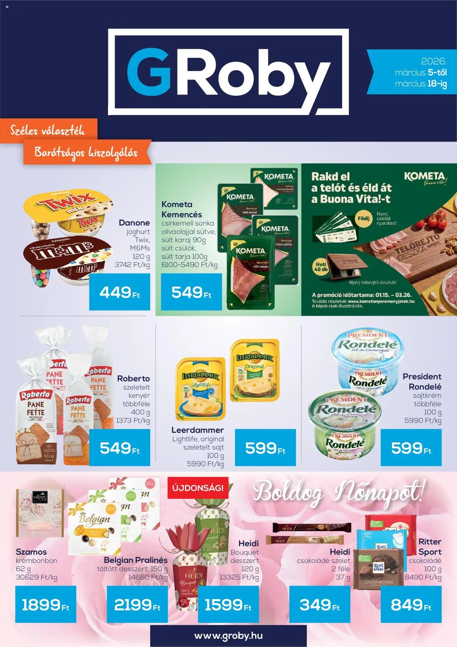 G'Roby újság 2026.03.05. G'Roby akciós újság (2026-03-05 - 2026-03-18)