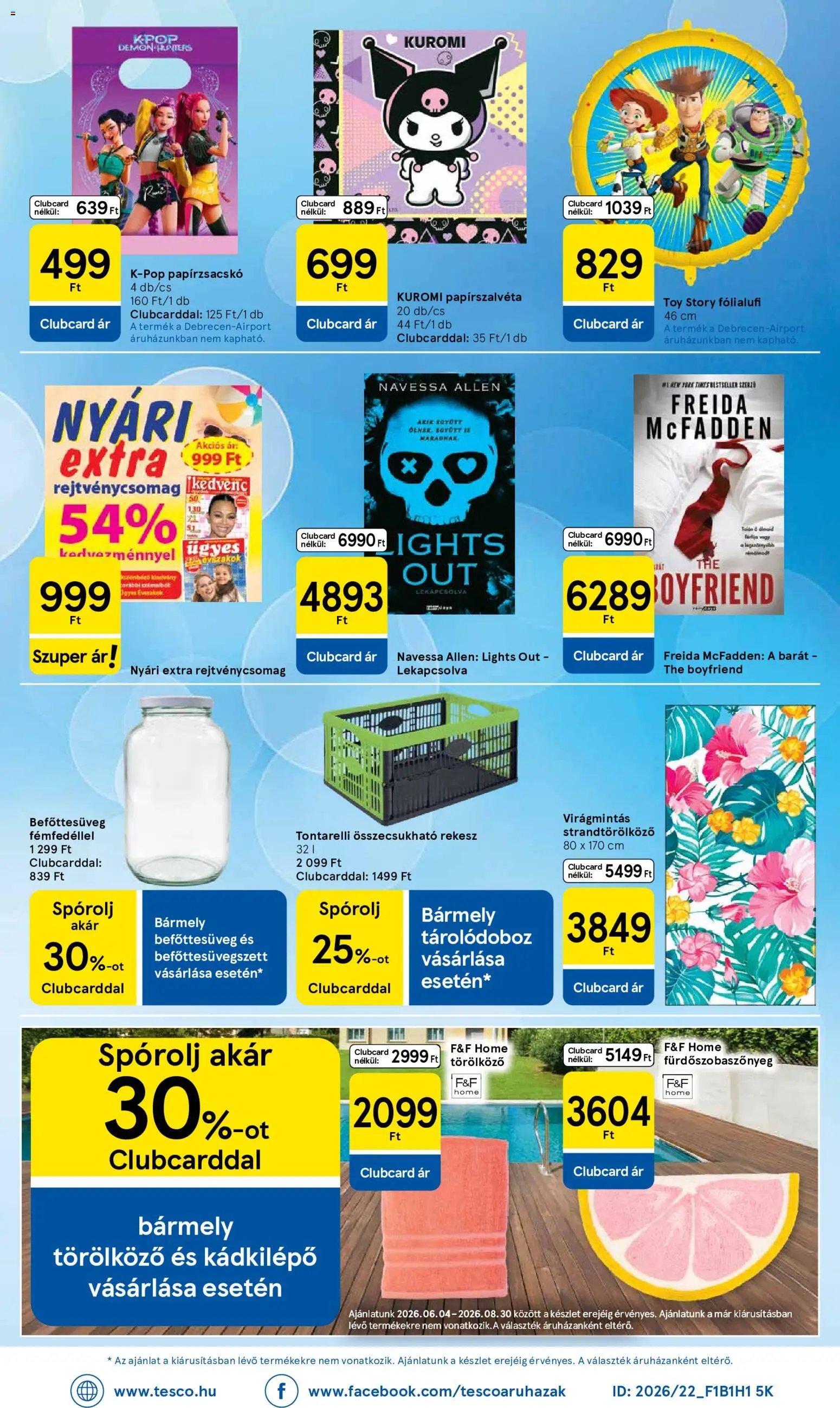 Tesco újság 2026.07.30. Tesco aktuális akciós újság