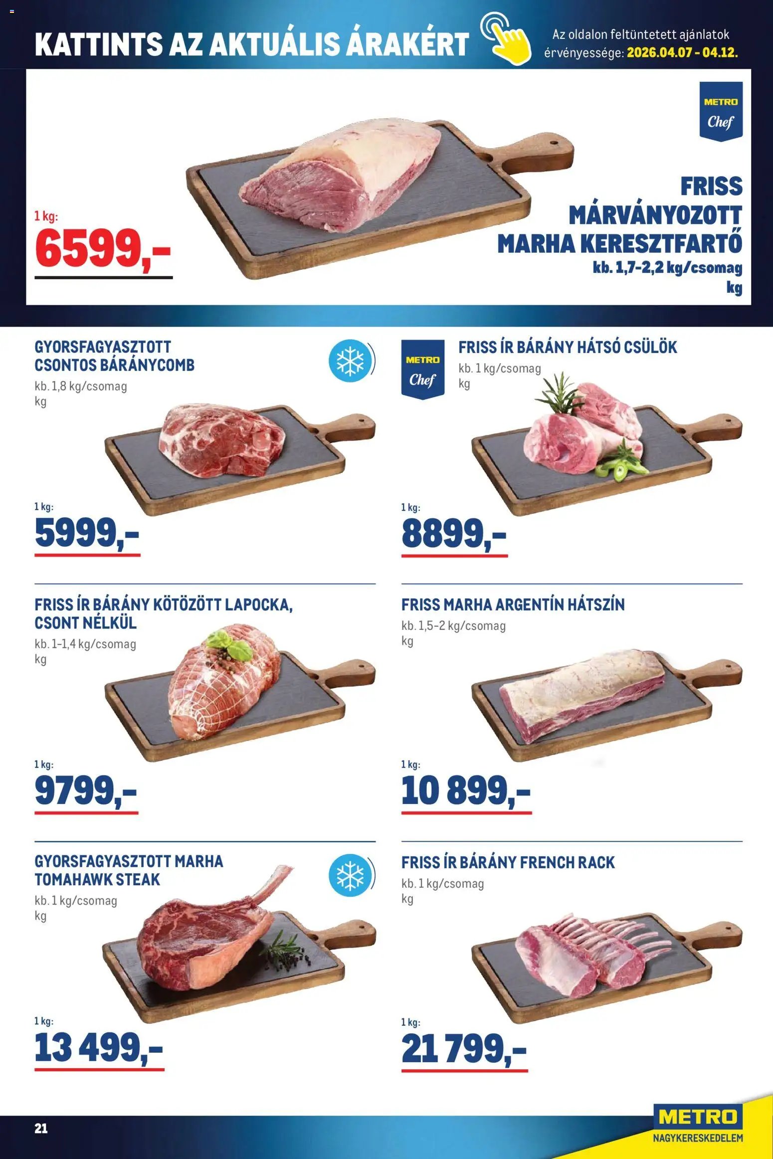 Metro újság 2026.04.07. Metro Élelmiszer és Szezonális katalógus 2026/04 (2026-04-07 - 2026-04-30)