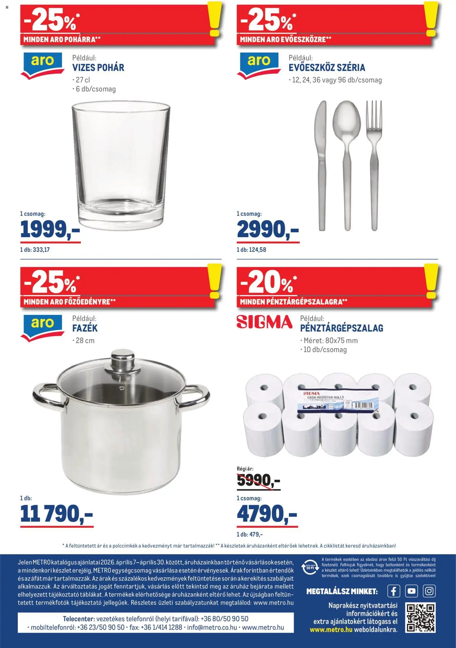 Metro újság 2026.04.07. Metro Élelmiszer és Szezonális katalógus 2026/04 (2026-04-07 - 2026-04-30)