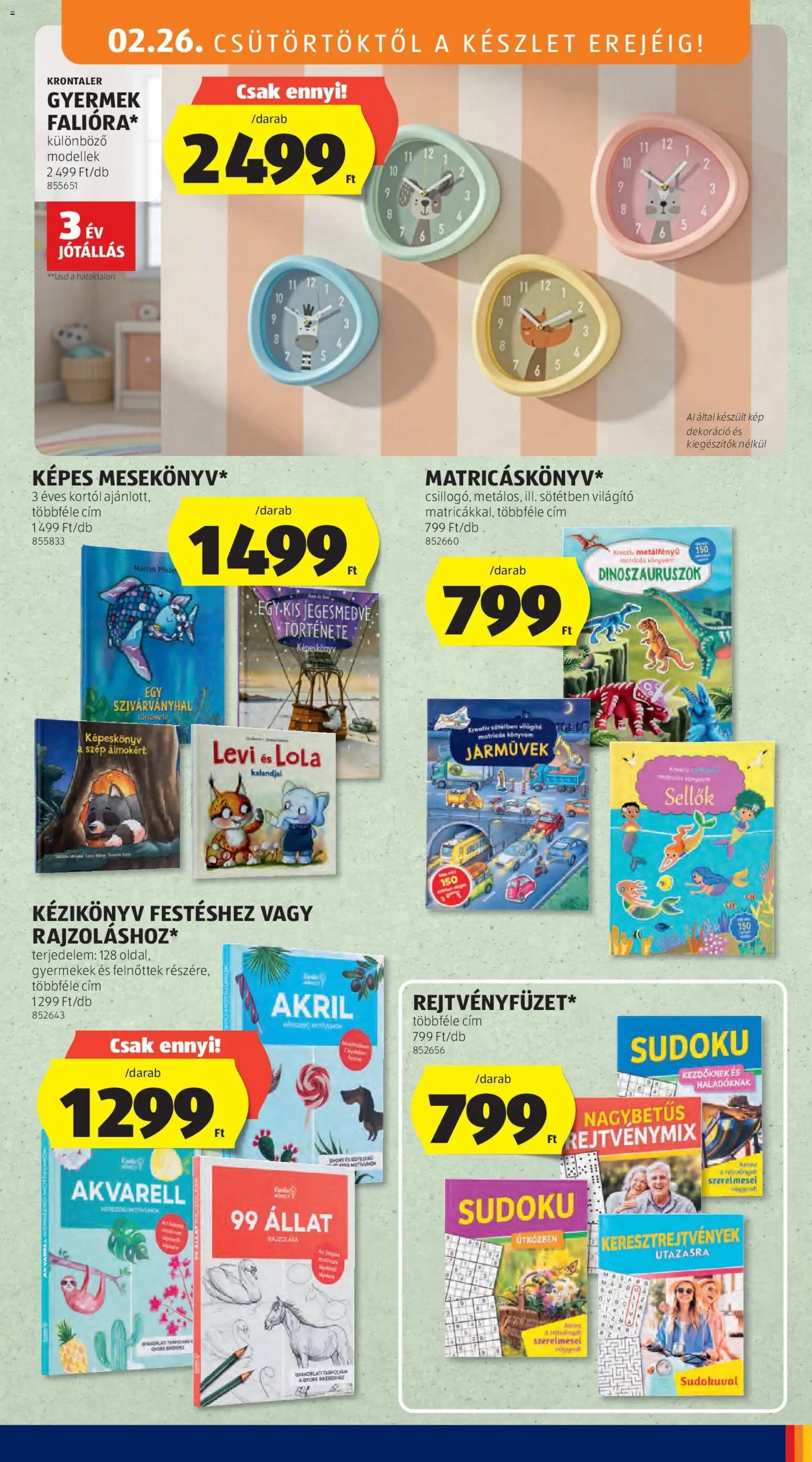 Aldi újság 2026.02.26. Középső sor termékei (2026-02-26 - 2026-03-04)