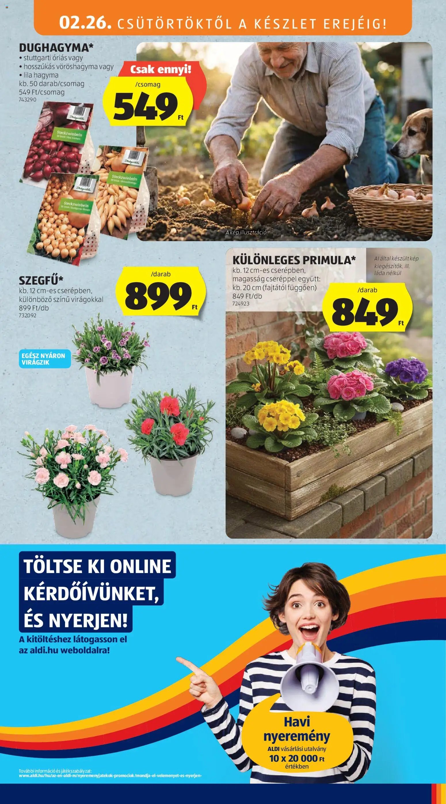 Aldi újság 2026.02.26. Középső sor termékei (2026-02-26 - 2026-03-04)