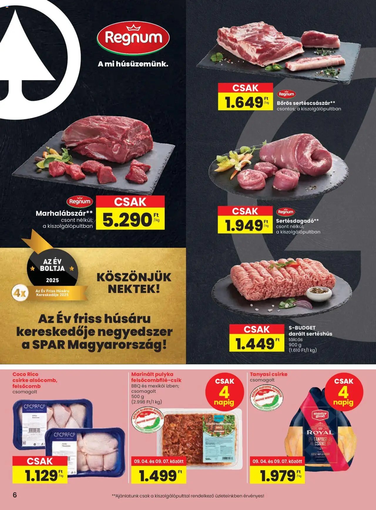 Spar újság 2025.09.04. Akciós újság Spar (2025-09-04 - 2025-09-10)