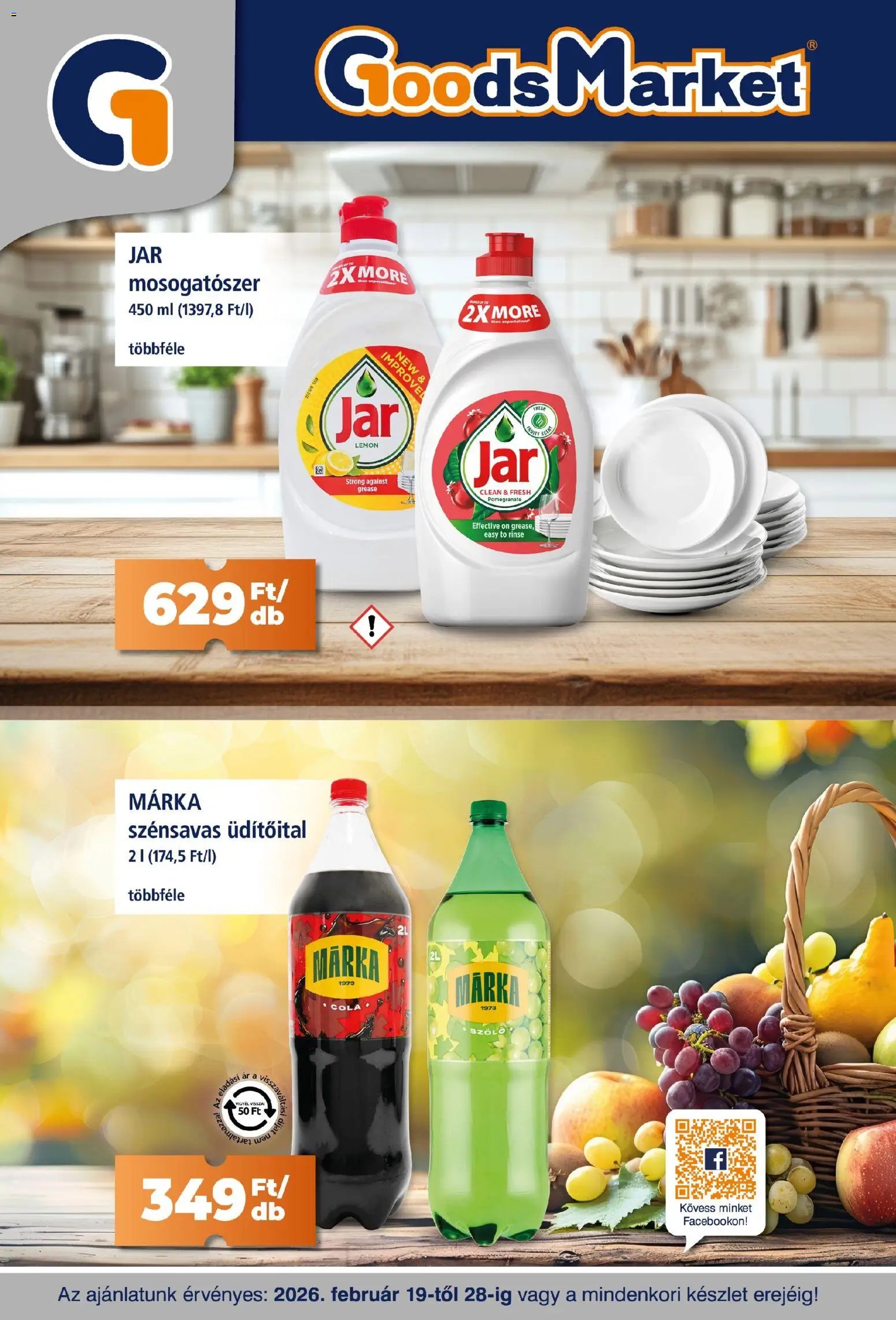 Goods Market újság 2026.02.19. Akciós újság Goods Market (2026-02-19 - 2026-02-28)
