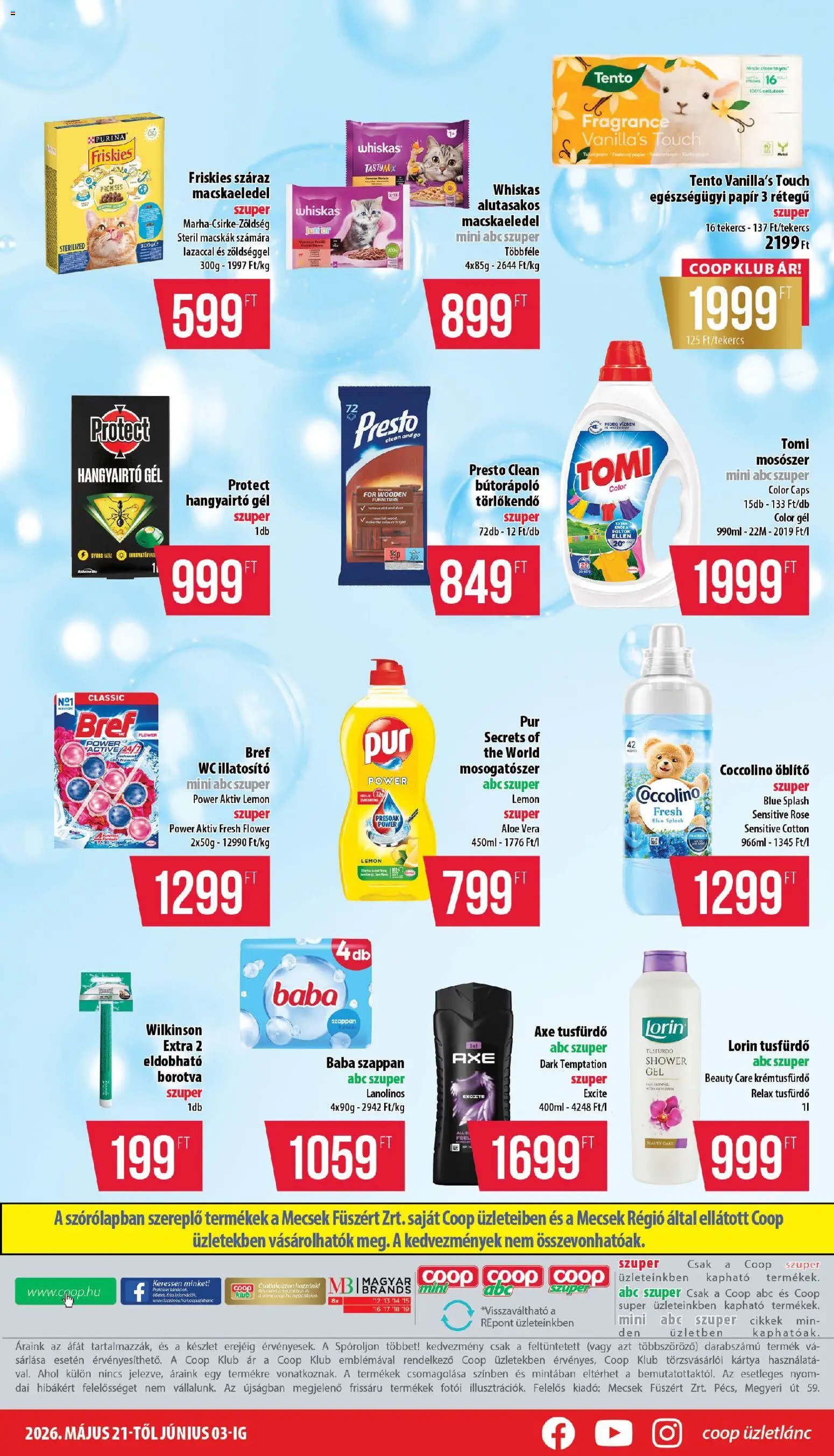 COOP újság 2026.05.21. COOP - Mini & Abc & Szuper / Mecsek (2026-05-21 - 2026-06-03)