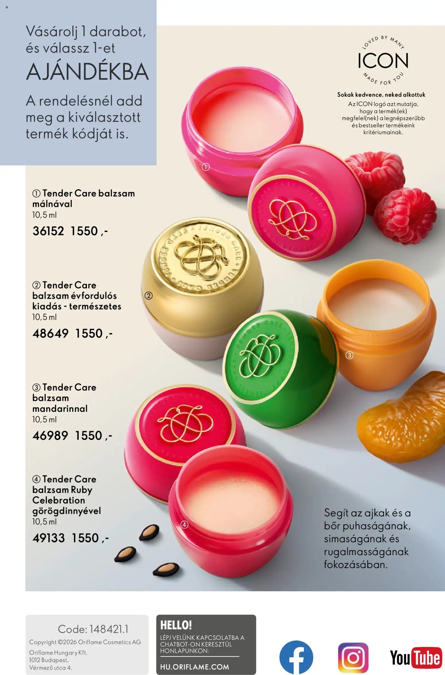 Oriflame újság 2026.05.27. Oriflame katalógus 2026/08 (2026-05-27 - 2026-06-16)