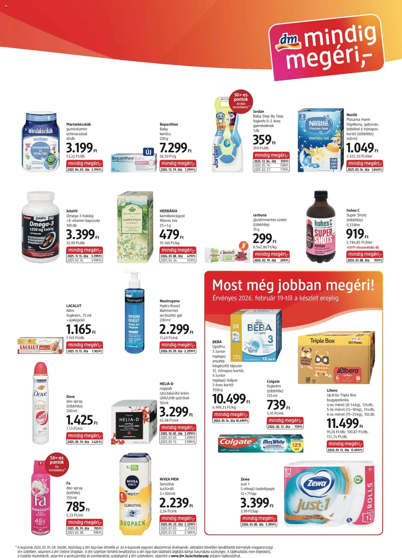 DM Drogerie Markt újság 2026.02.19. Akciós újság DM Drogerie Markt (2026-02-19 - 2026-03-04)
