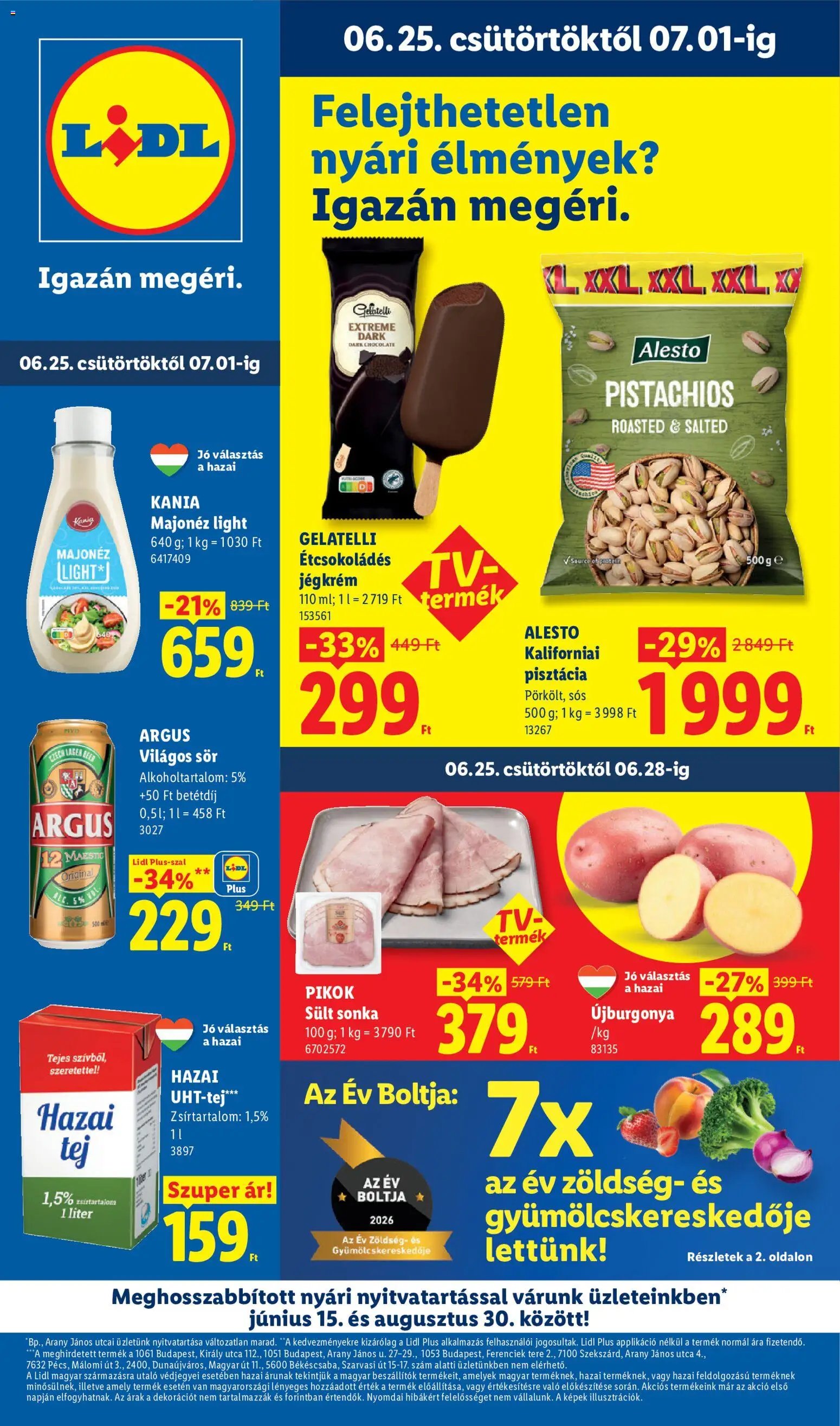 Lidl újság 2026.06.25. Lidl akciós újság