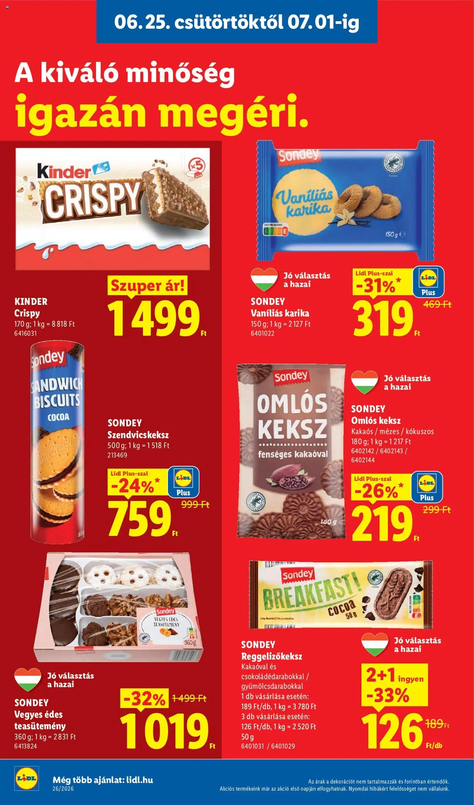 Lidl újság 2026.06.25. Lidl akciós újság