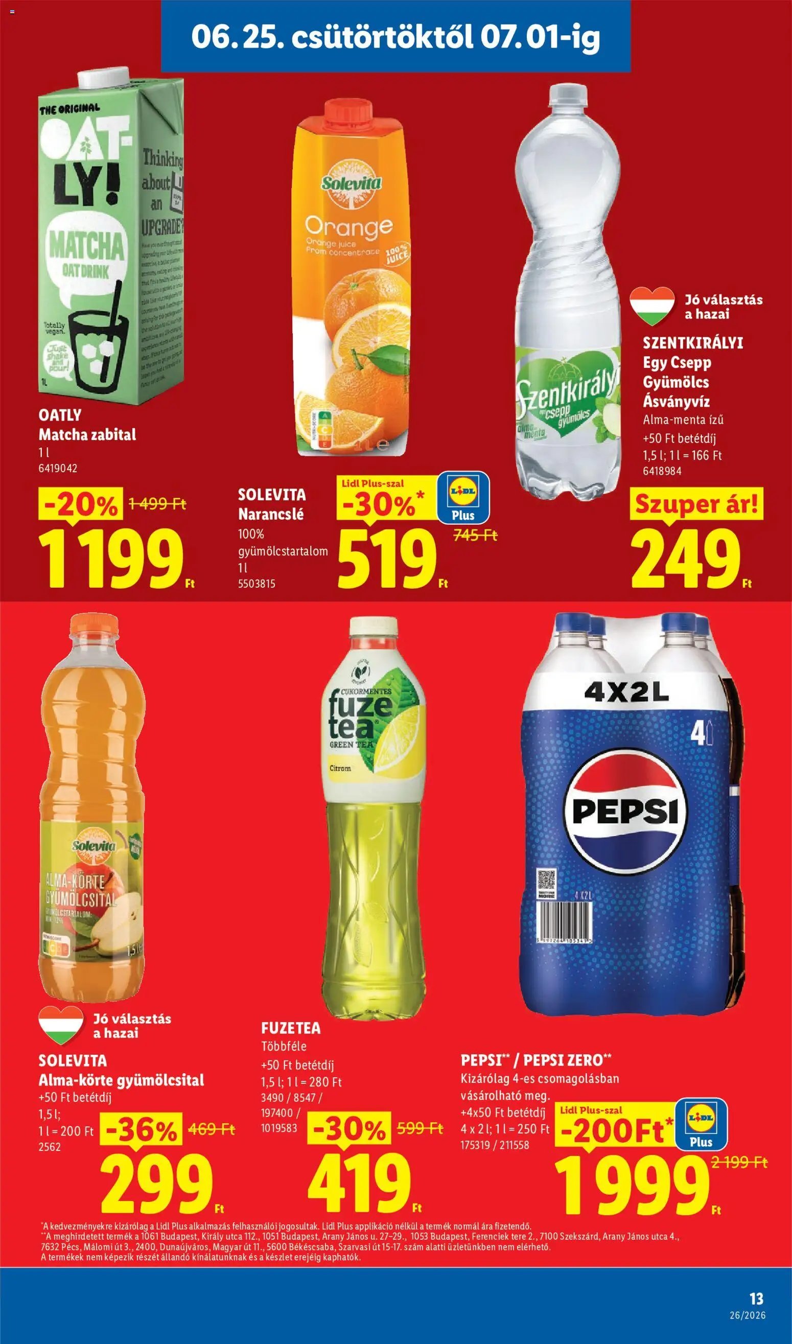 Lidl újság 2026.06.25. Lidl akciós újság