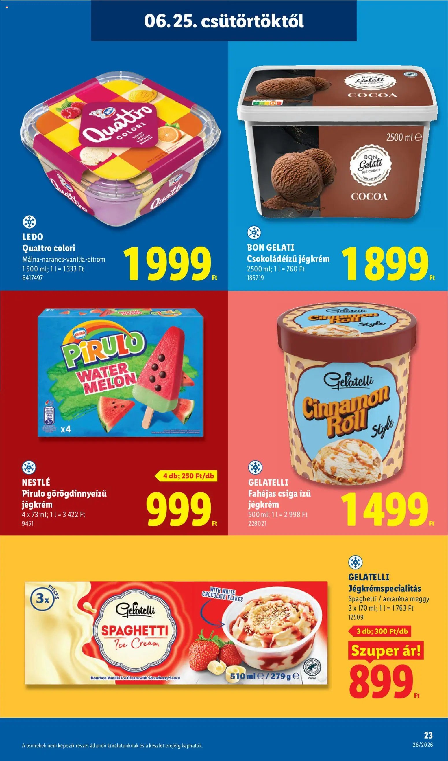Lidl újság 2026.06.25. Lidl akciós újság
