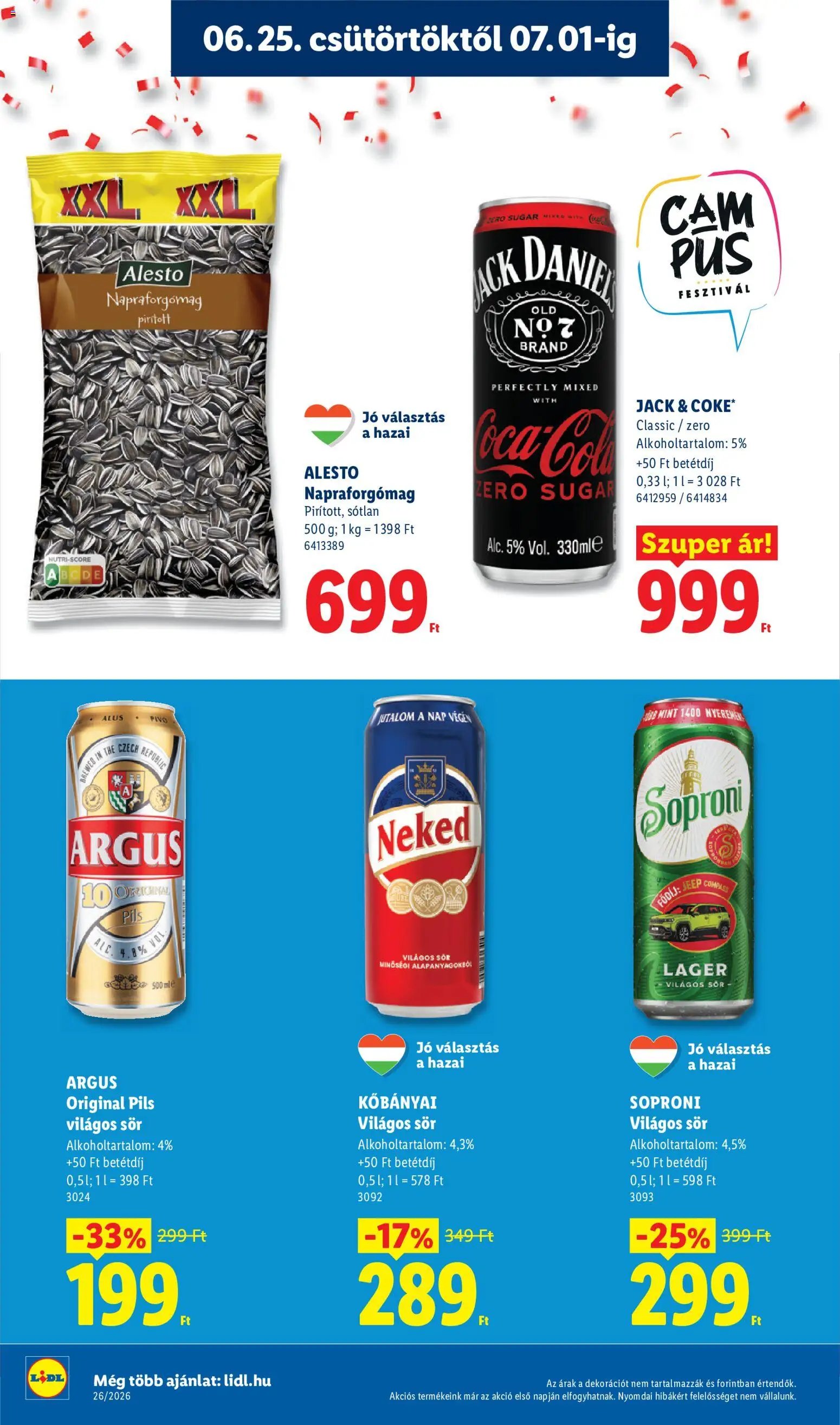 Lidl újság 2026.06.25. Lidl akciós újság