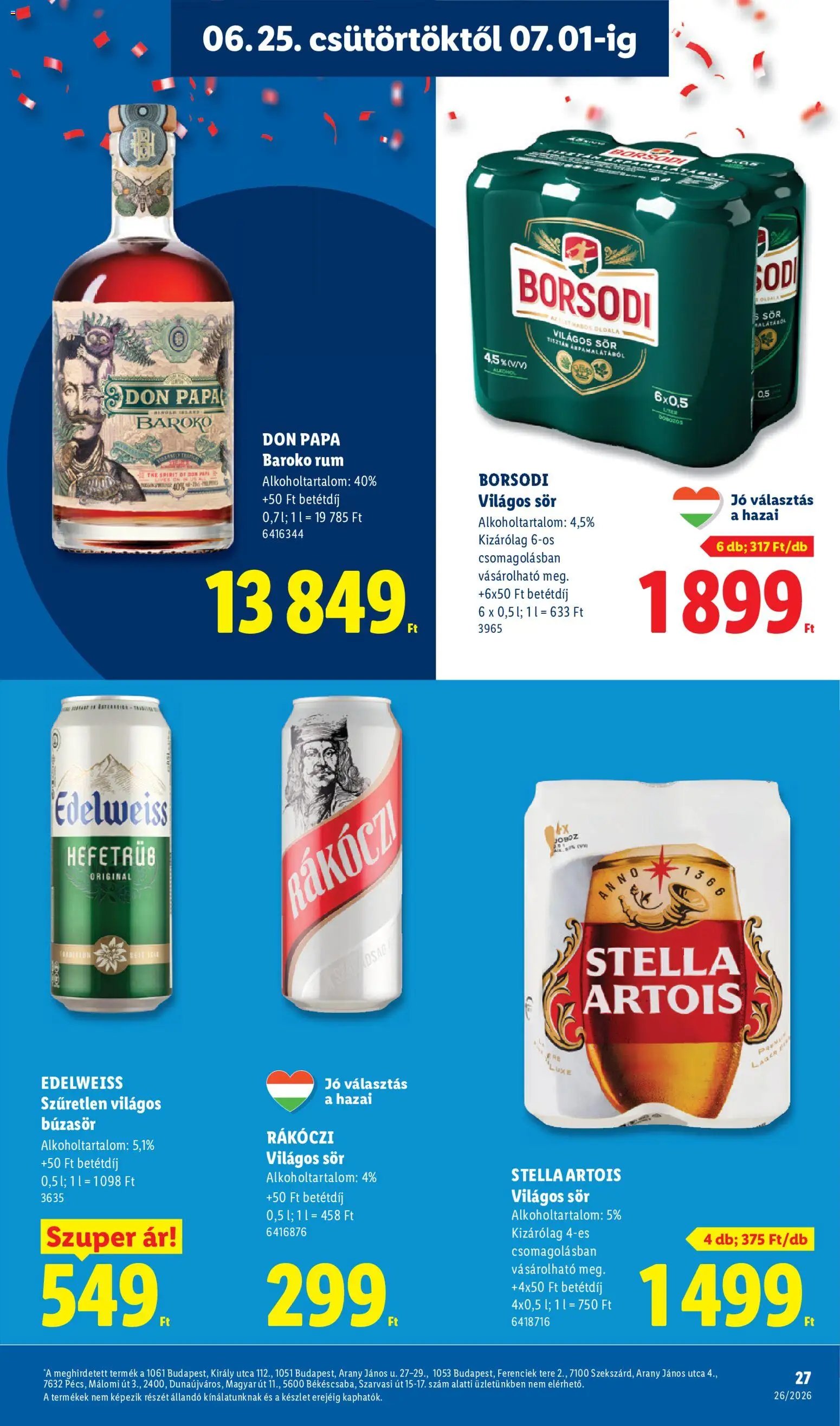 Lidl újság 2026.06.25. Lidl akciós újság