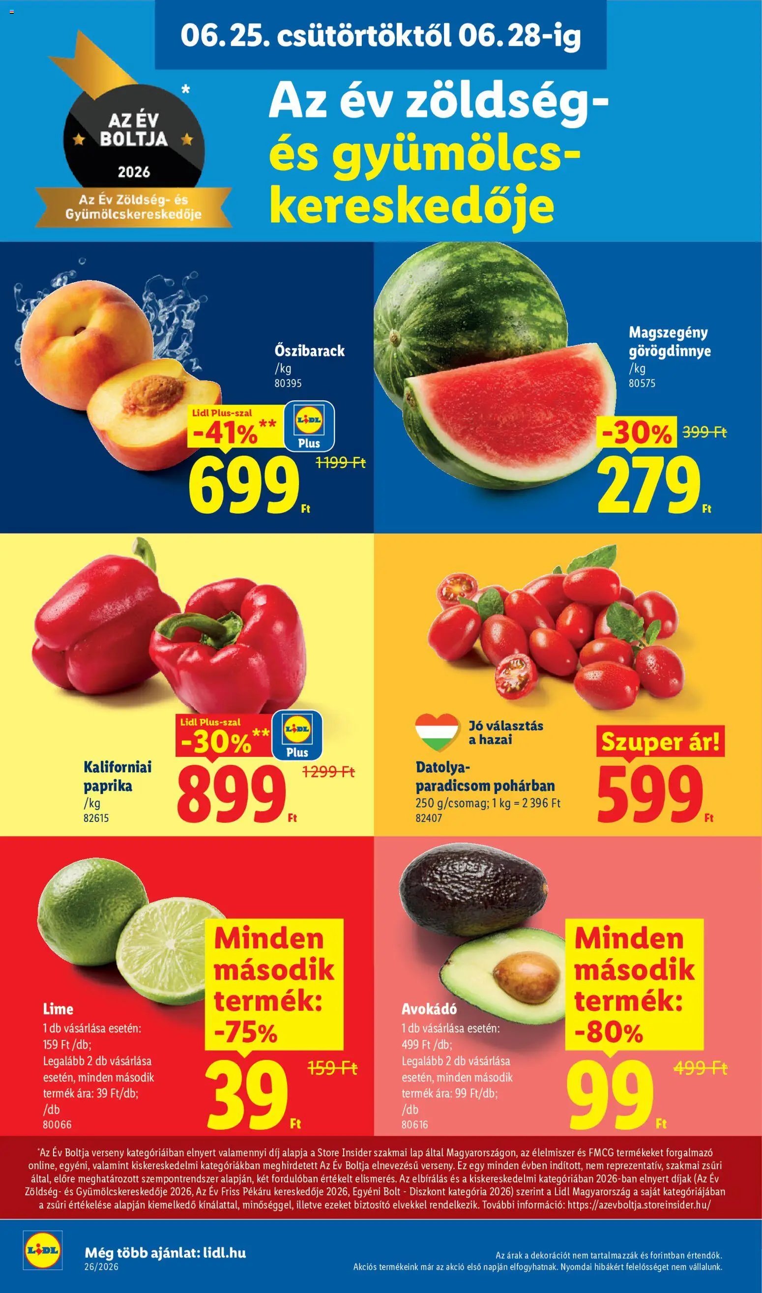 Lidl újság 2026.06.25. Lidl akciós újság