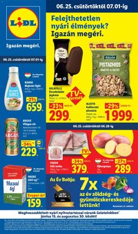 Lidl újság 2026.06.25. Lidl akciós újság