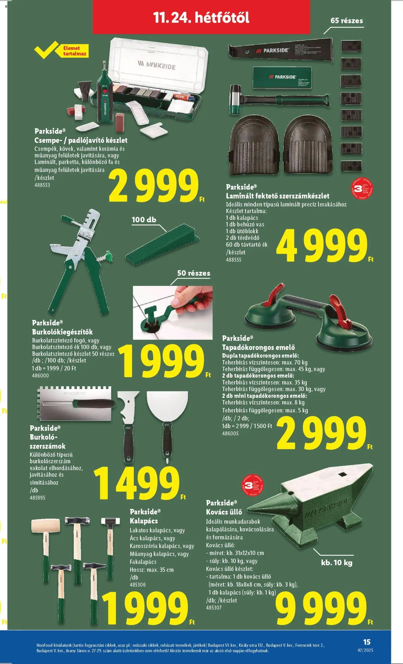 Lidl újság 2025.11.20. Black Friday - Nonfood kínálatunk (2025-11-20 - 2025-11-26)