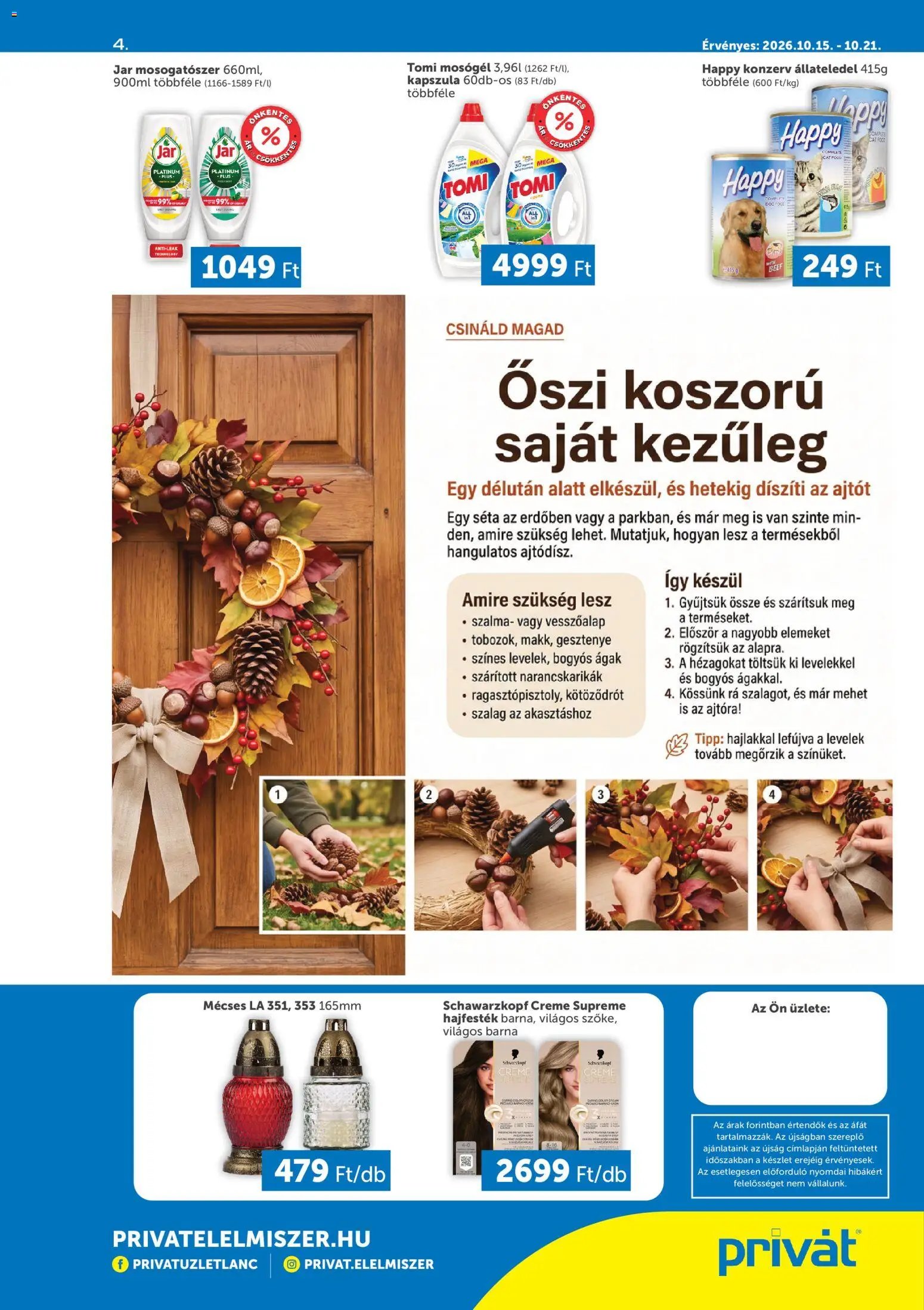 PRIVÁT Déli vármegyék 2026.10.15. - lapozható formában szórólap ✳️