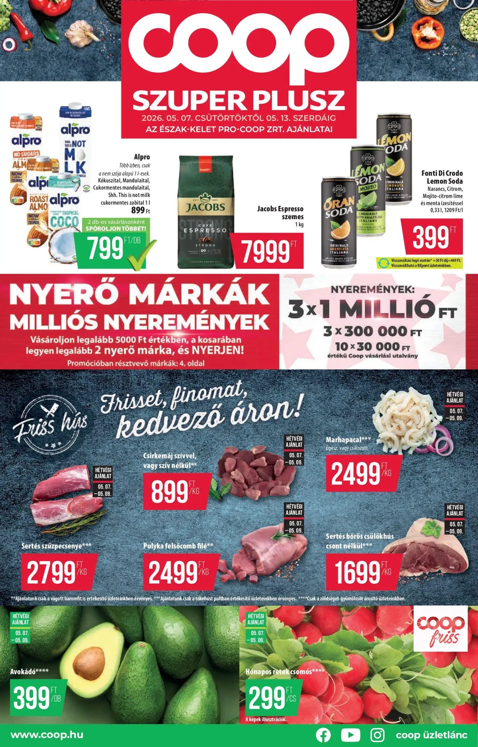 COOP újság 2026.05.07. COOP - Észak Kelet Pro-Coop Zrt - Szuper Plusz (2026-05-07 - 2026-05-13)