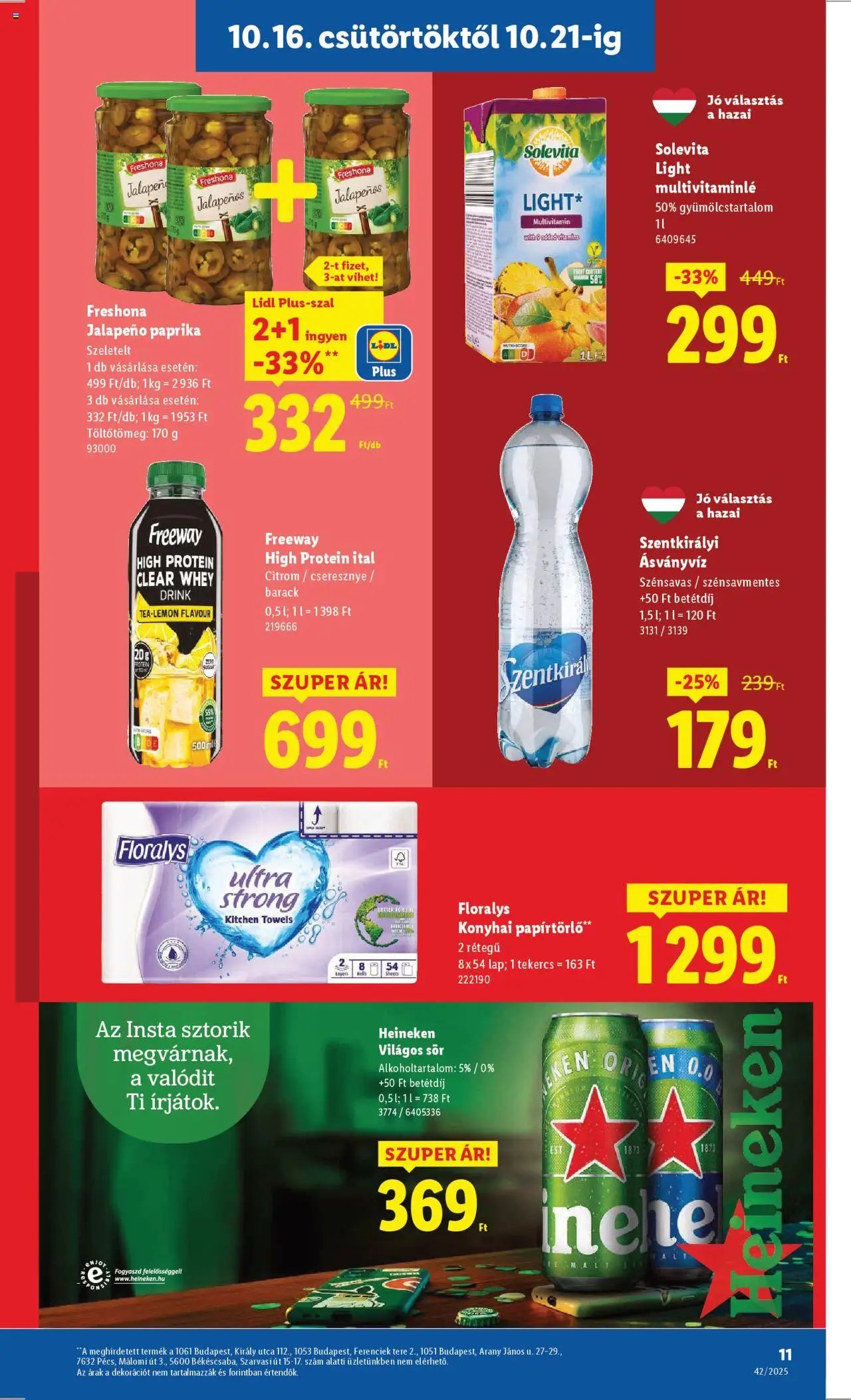 Lidl újság 2025.10.16. Akciós újság Lidl (2025-10-16 - 2025-10-21)