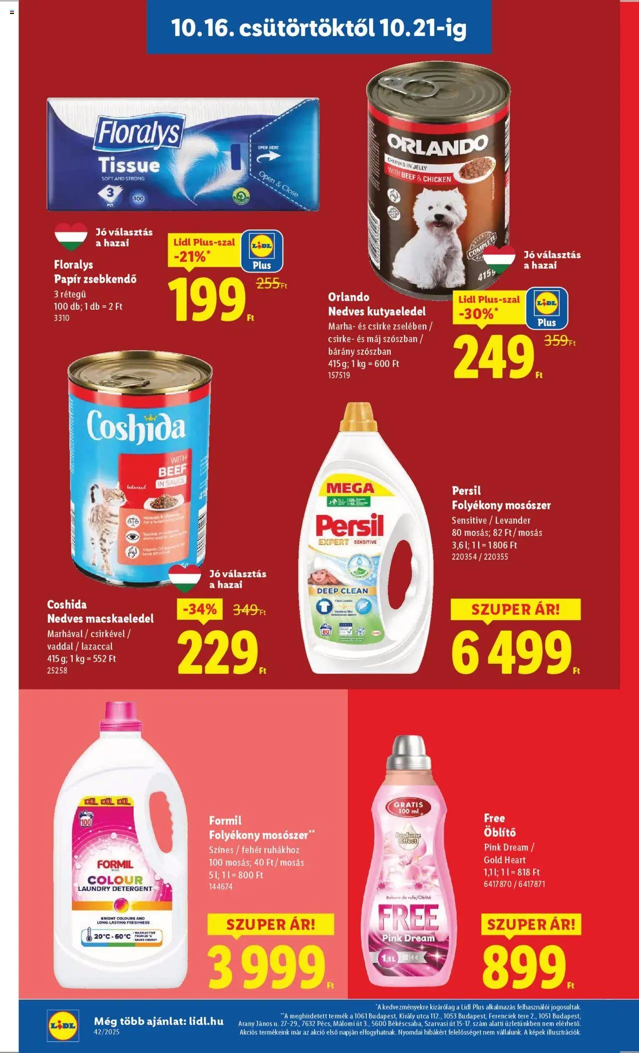 Lidl újság 2025.10.16. Akciós újság Lidl (2025-10-16 - 2025-10-21)
