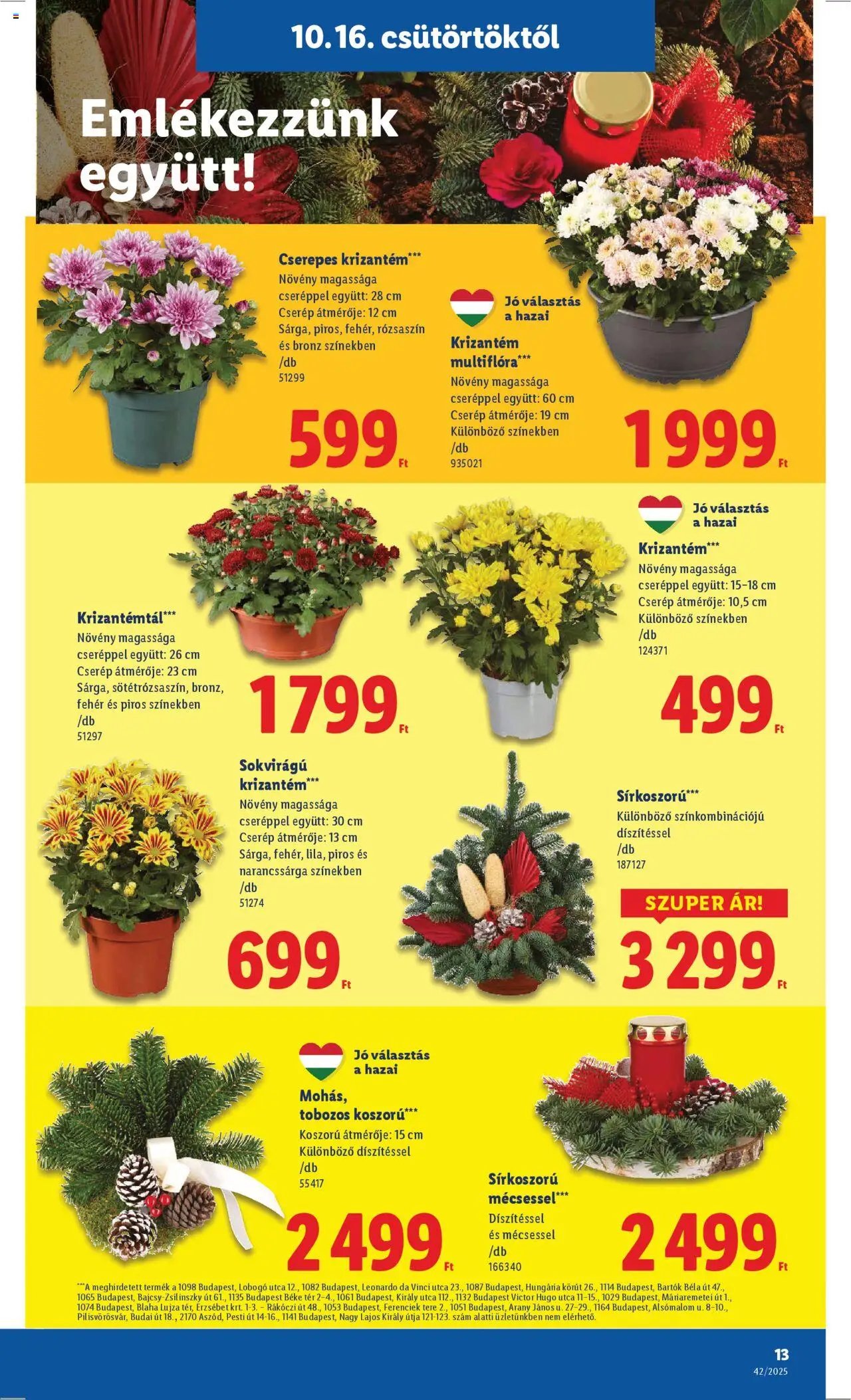 Lidl újság 2025.10.16. Akciós újság Lidl (2025-10-16 - 2025-10-21)