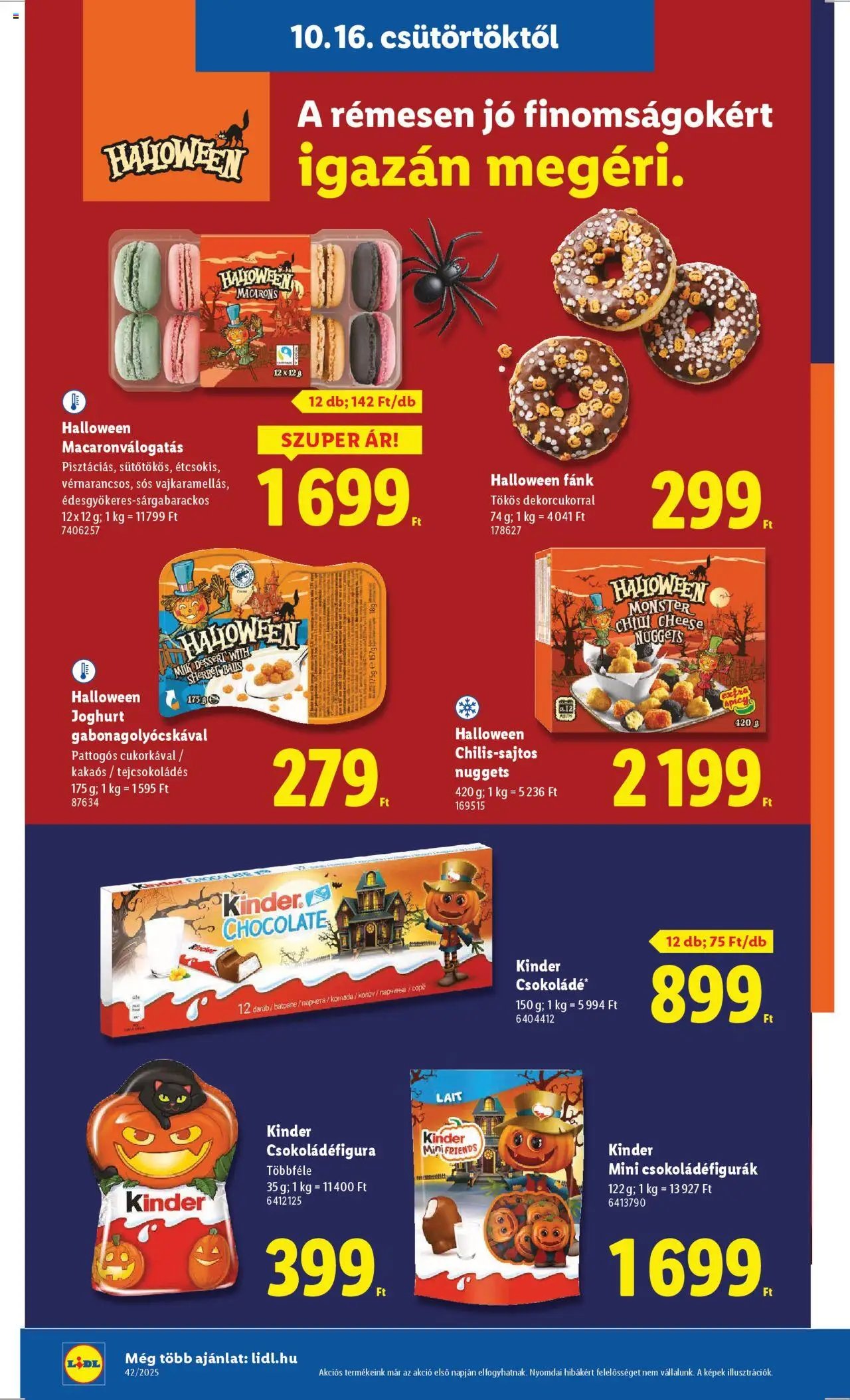 Lidl újság 2025.10.16. Akciós újság Lidl (2025-10-16 - 2025-10-21)