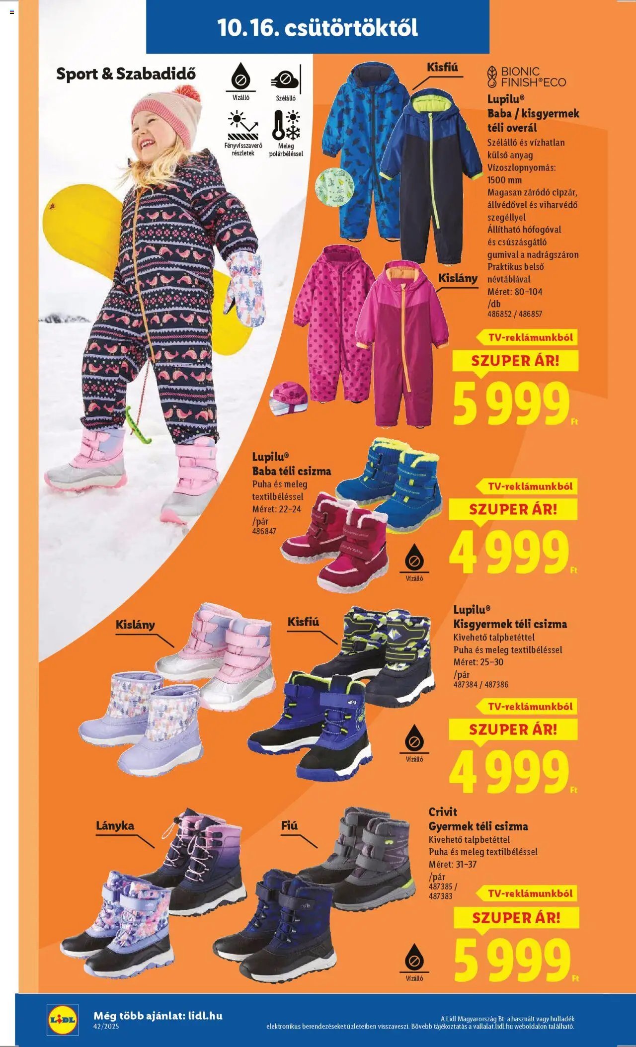 Lidl újság 2025.10.16. Akciós újság Lidl (2025-10-16 - 2025-10-21)