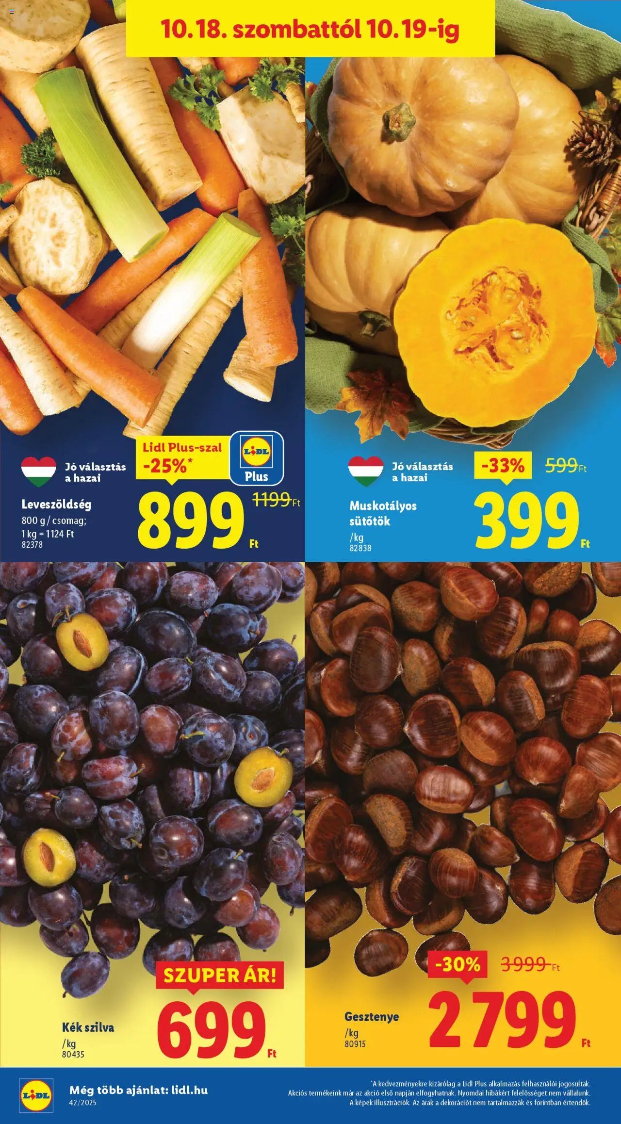 Lidl újság 2025.10.16. Akciós újság Lidl (2025-10-16 - 2025-10-21)