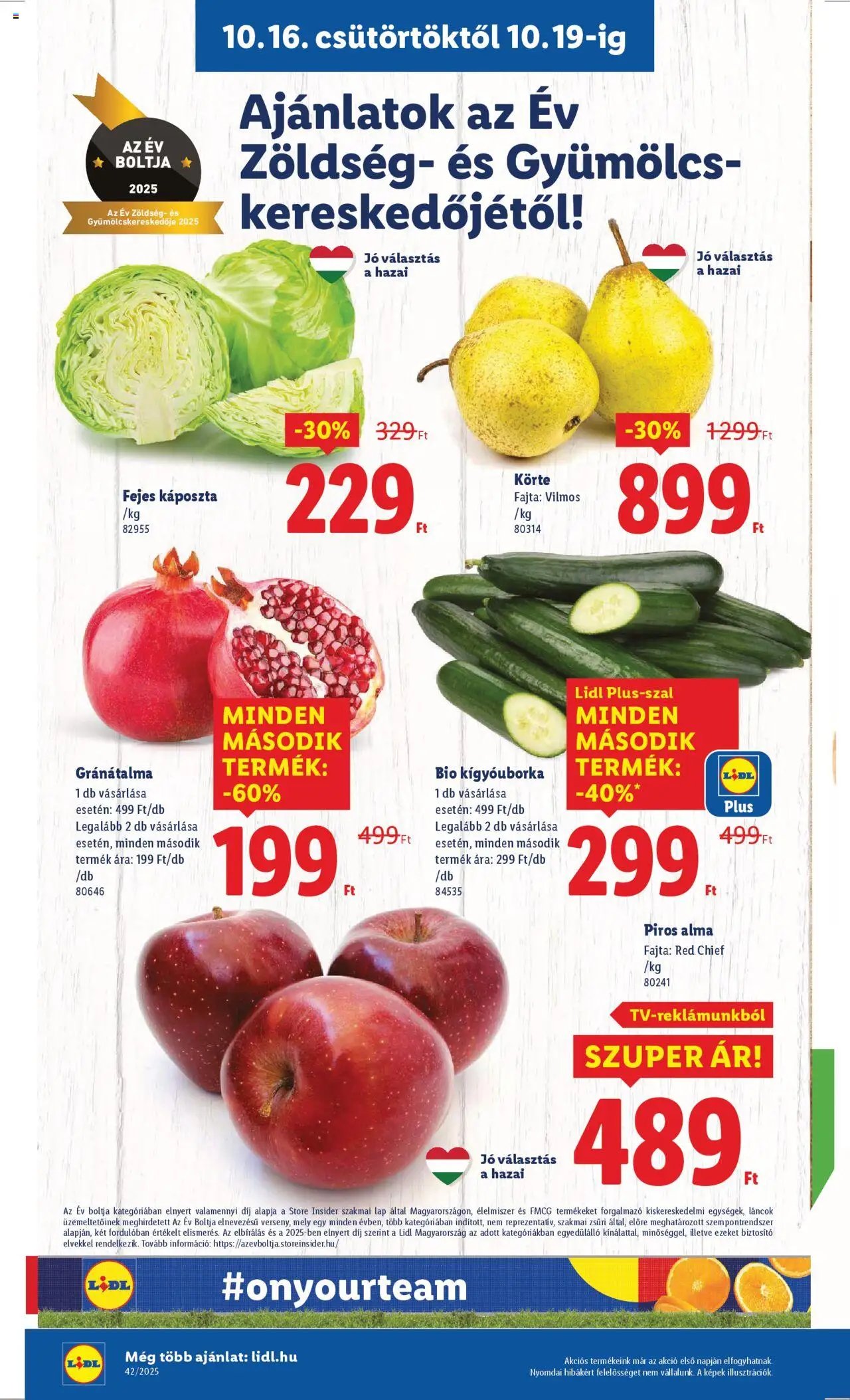 Lidl újság 2025.10.16. Akciós újság Lidl (2025-10-16 - 2025-10-21)
