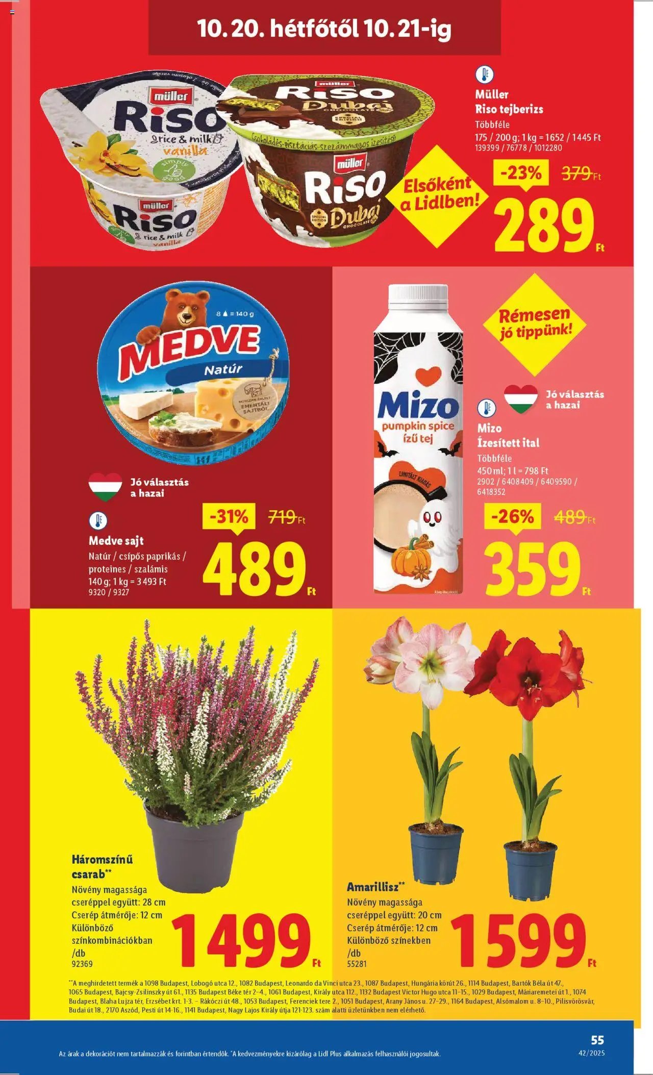 Lidl újság 2025.10.16. Akciós újság Lidl (2025-10-16 - 2025-10-21)