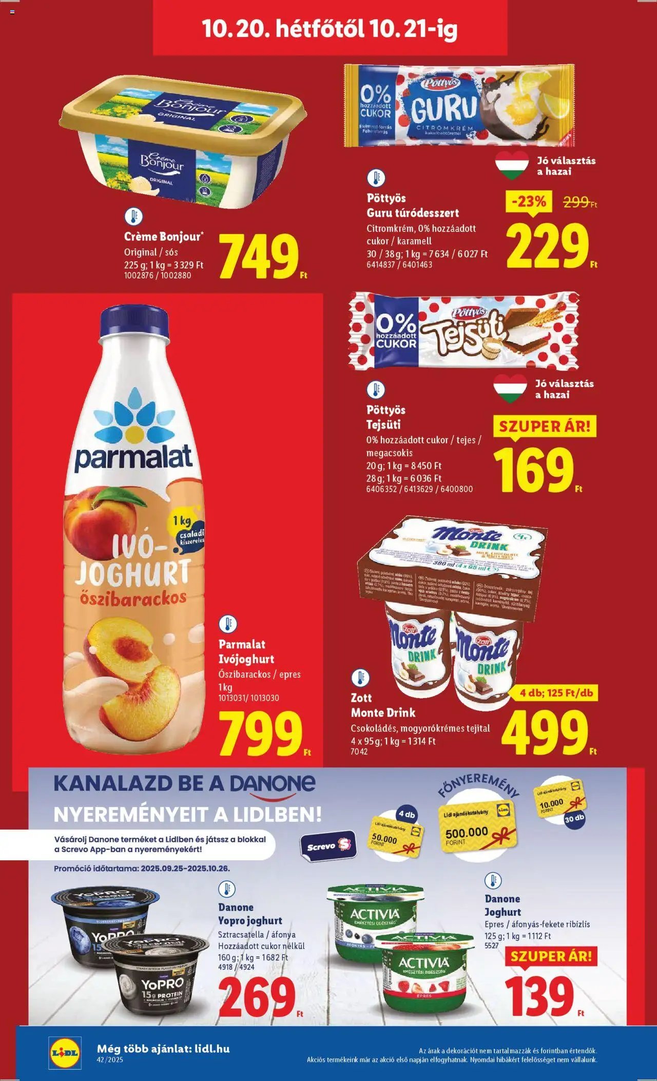 Lidl újság 2025.10.16. Akciós újság Lidl (2025-10-16 - 2025-10-21)