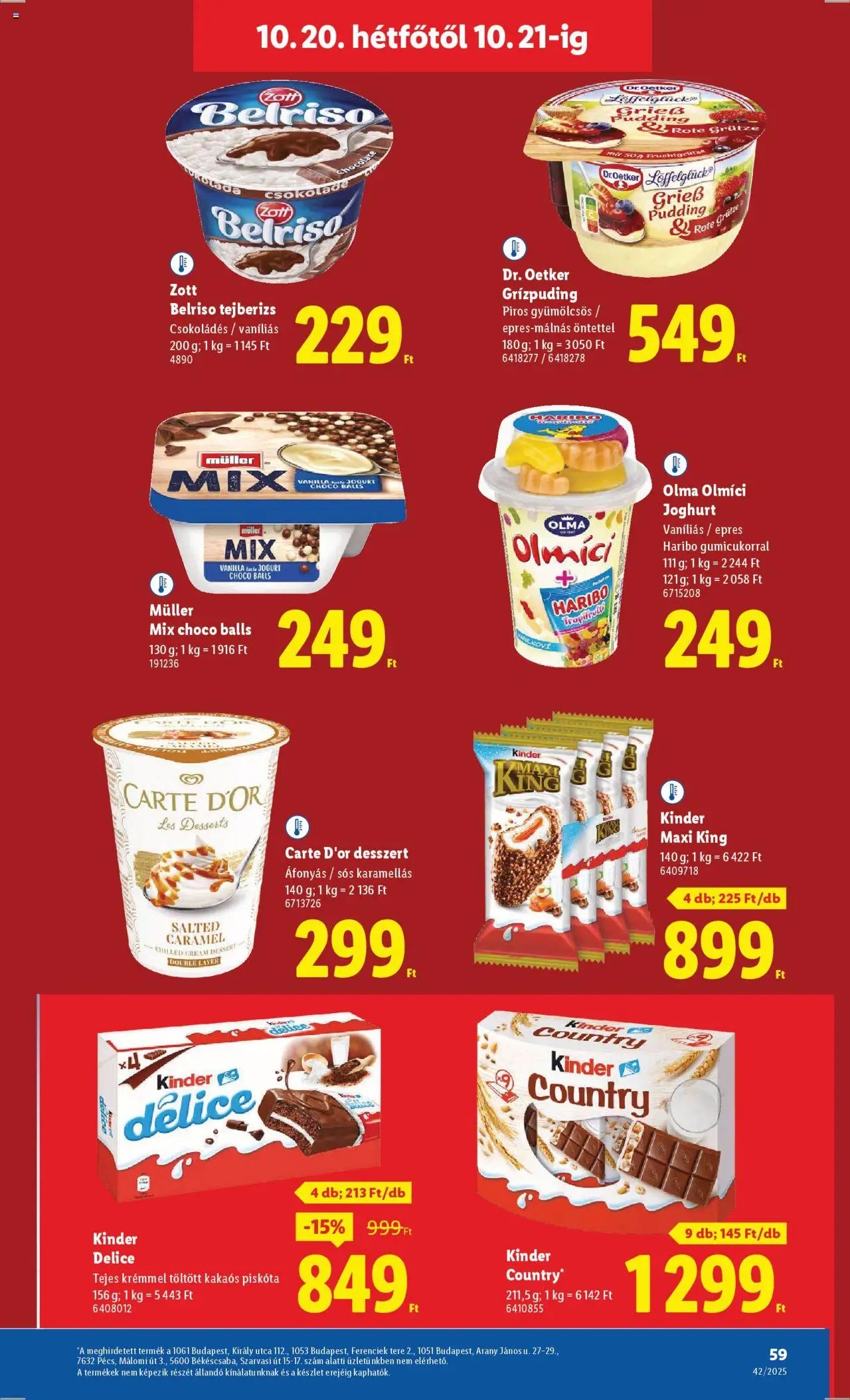 Lidl újság 2025.10.16. Akciós újság Lidl (2025-10-16 - 2025-10-21)