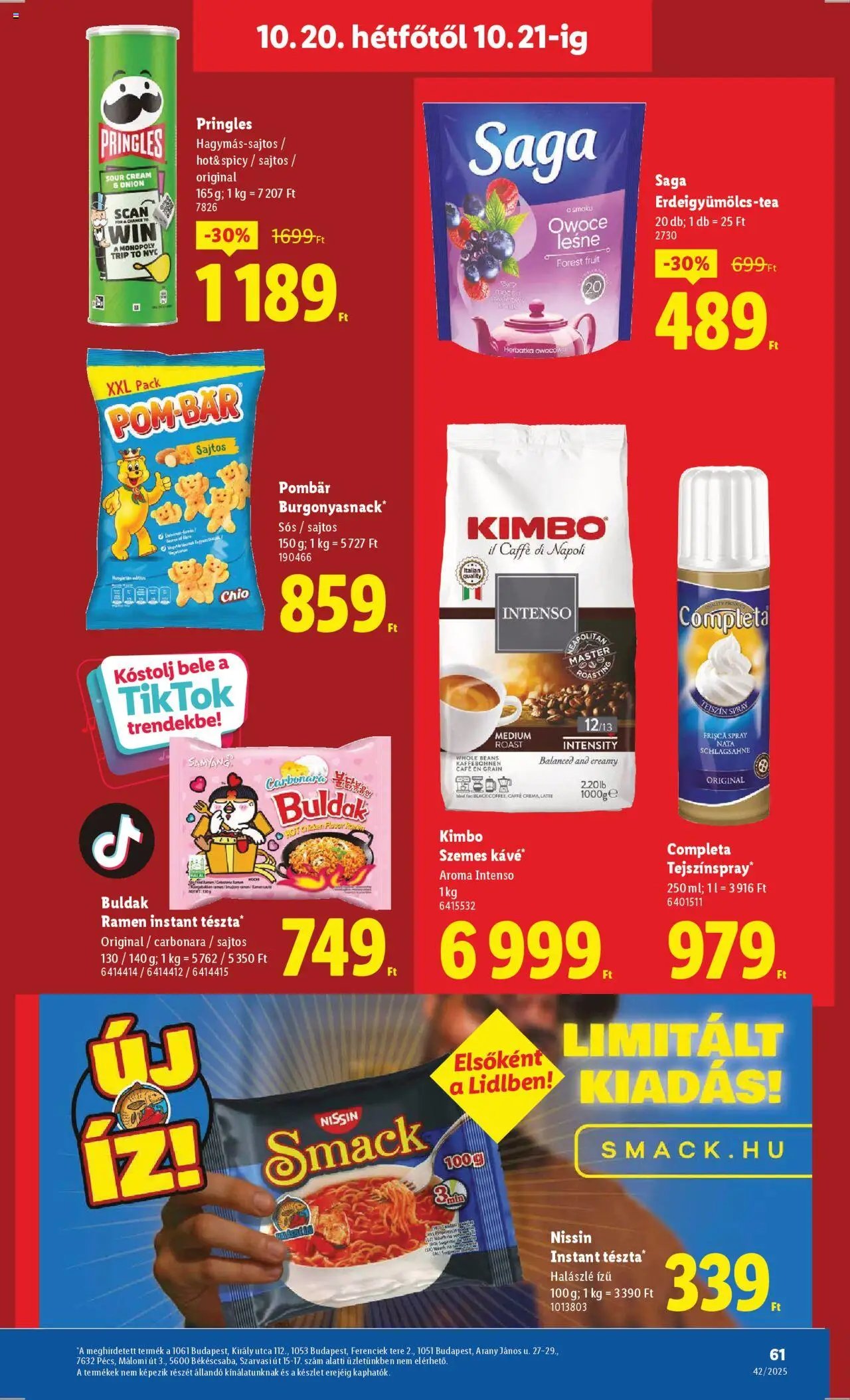 Lidl újság 2025.10.16. Akciós újság Lidl (2025-10-16 - 2025-10-21)