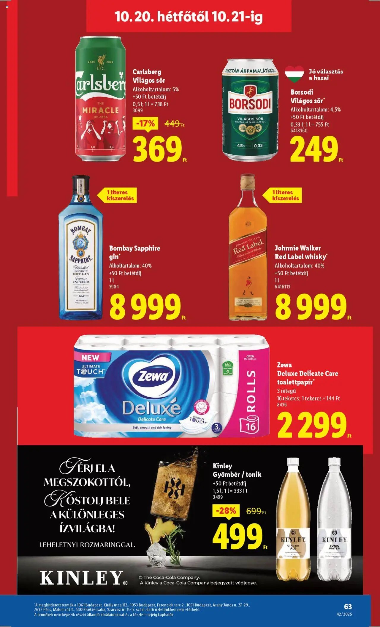 Lidl újság 2025.10.16. Akciós újság Lidl (2025-10-16 - 2025-10-21)