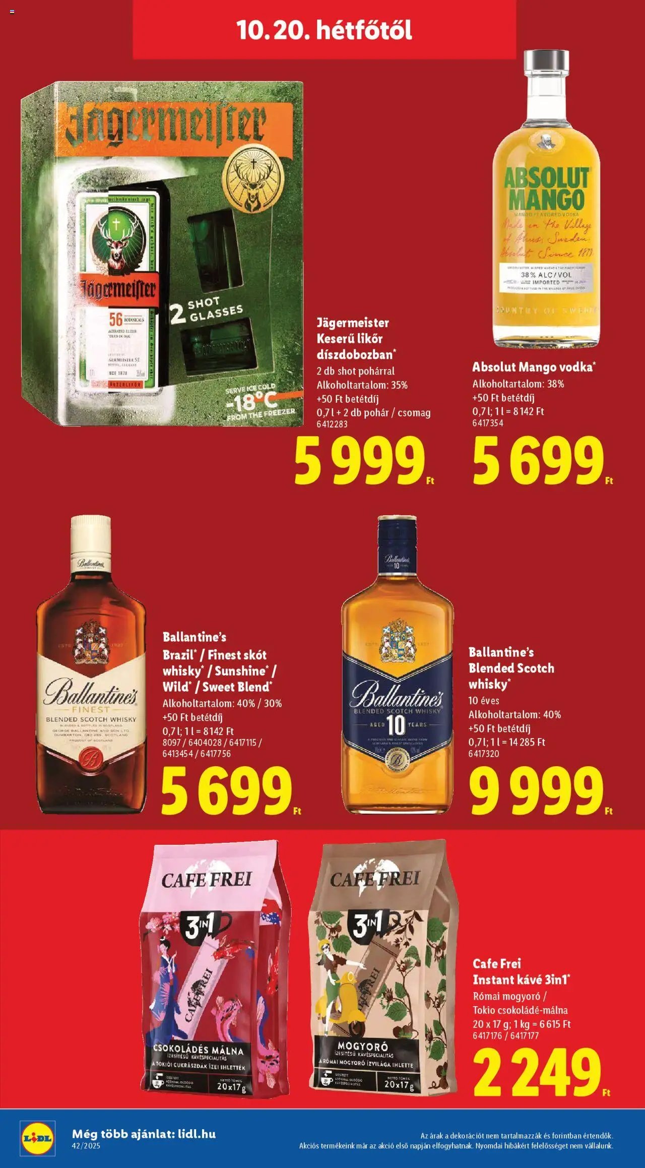 Lidl újság 2025.10.16. Akciós újság Lidl (2025-10-16 - 2025-10-21)