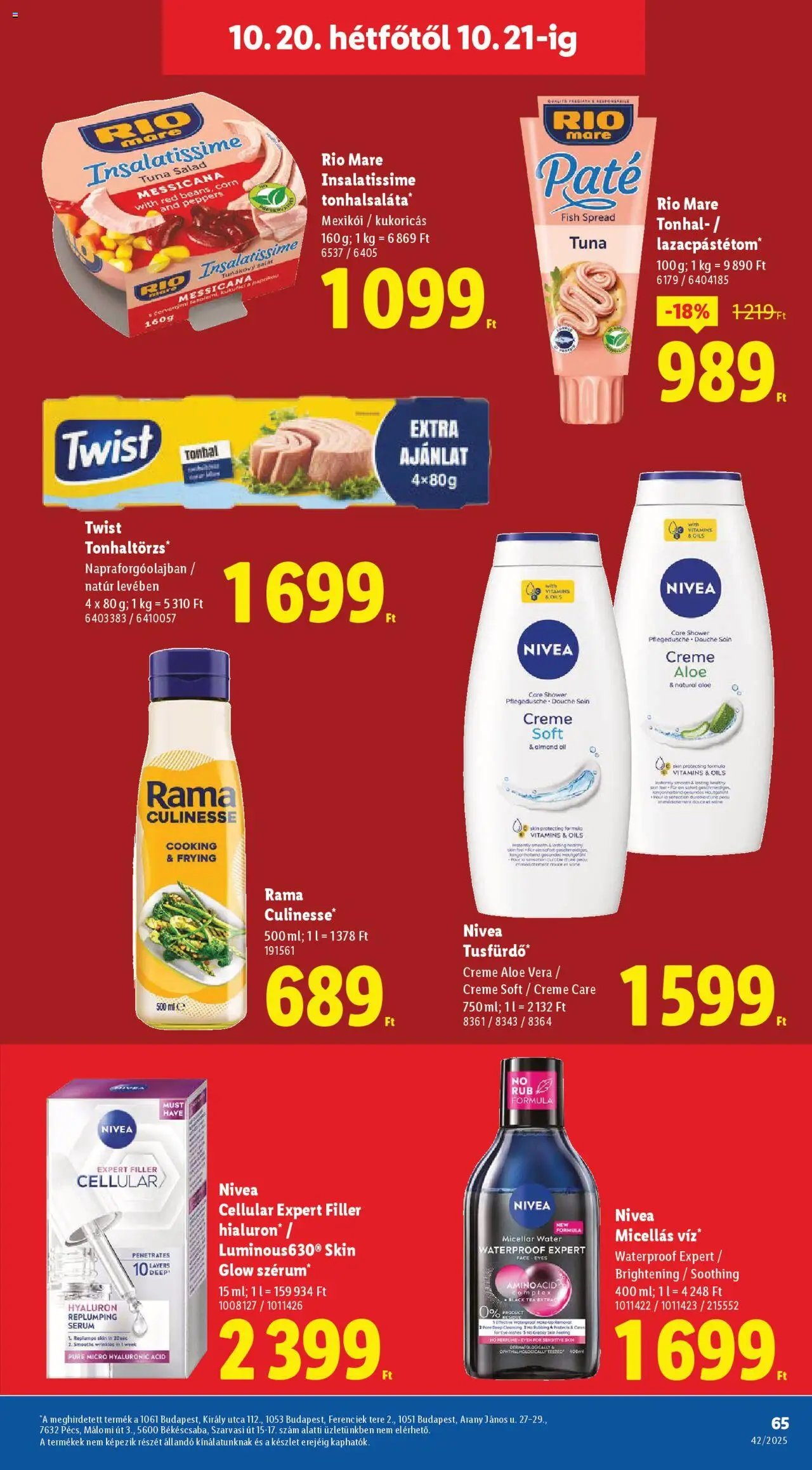 Lidl újság 2025.10.16. Akciós újság Lidl (2025-10-16 - 2025-10-21)