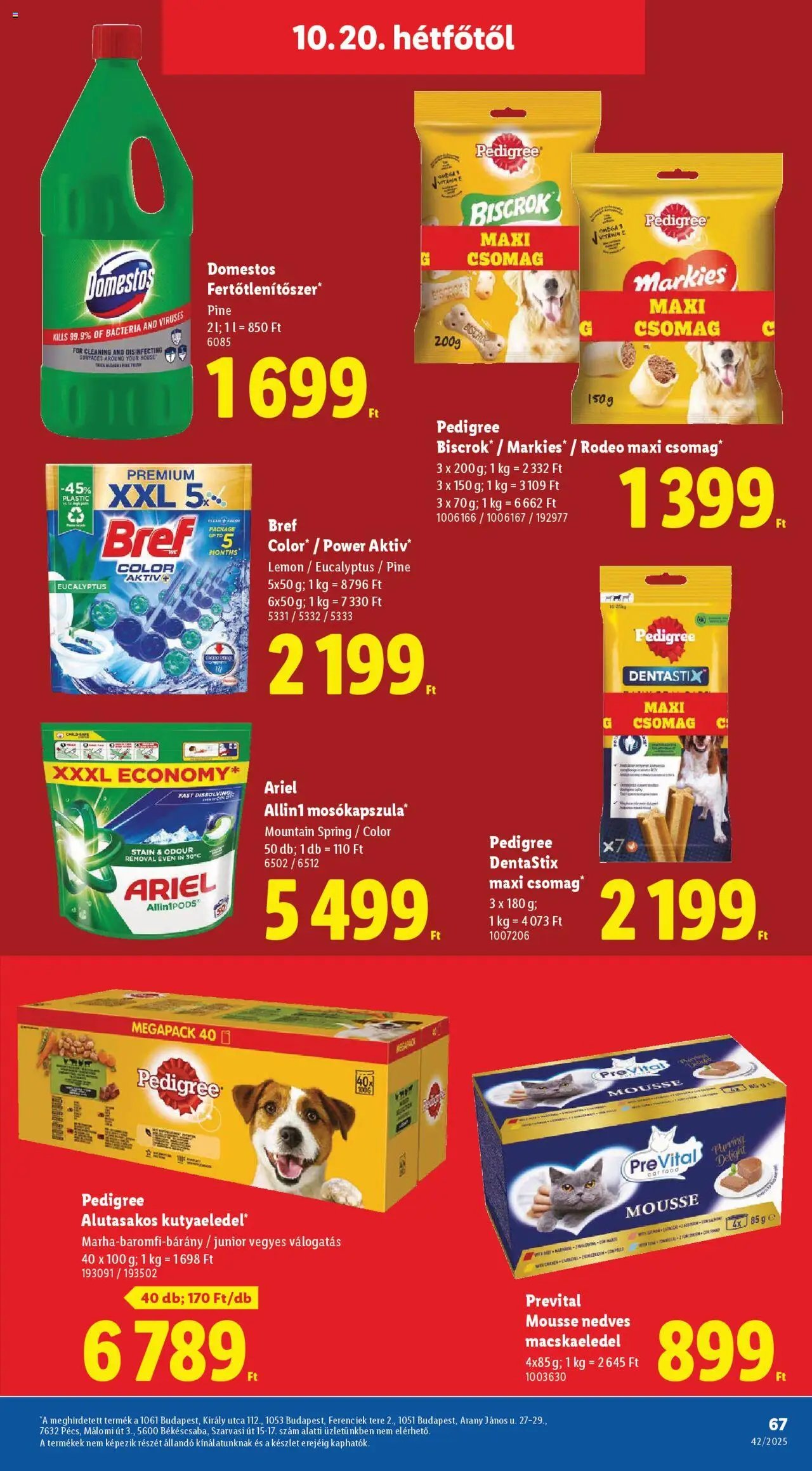 Lidl újság 2025.10.16. Akciós újság Lidl (2025-10-16 - 2025-10-21)