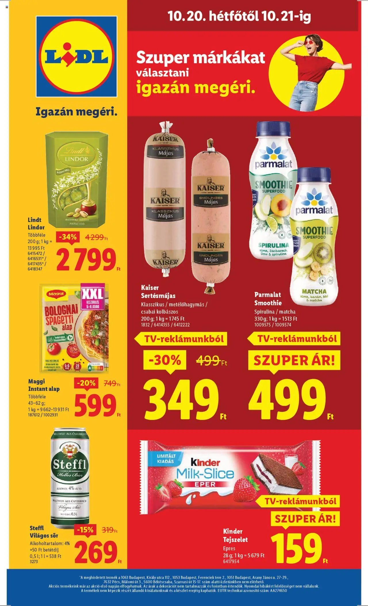 Lidl újság 2025.10.16. Akciós újság Lidl (2025-10-16 - 2025-10-21)