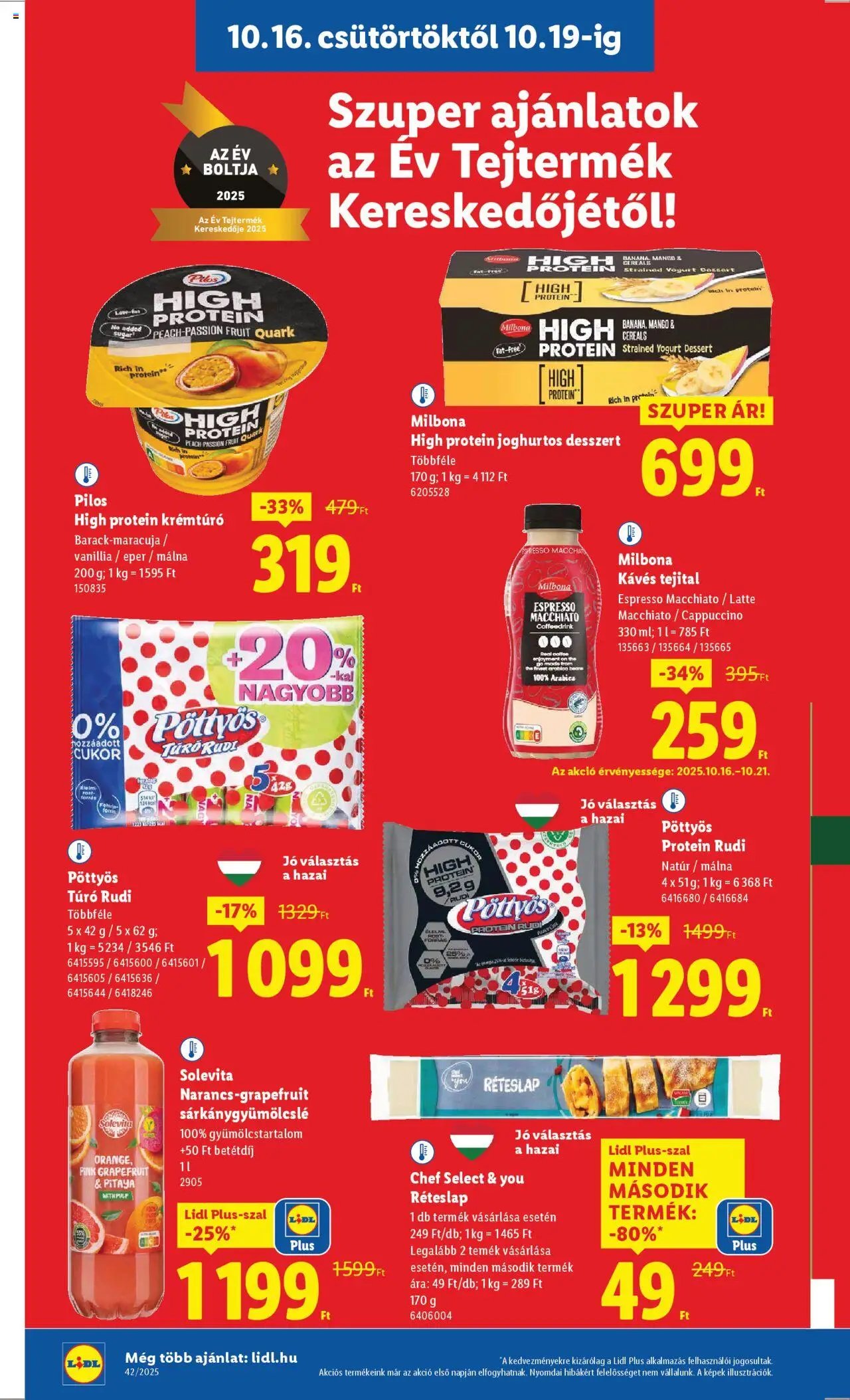 Lidl újság 2025.10.16. Akciós újság Lidl (2025-10-16 - 2025-10-21)