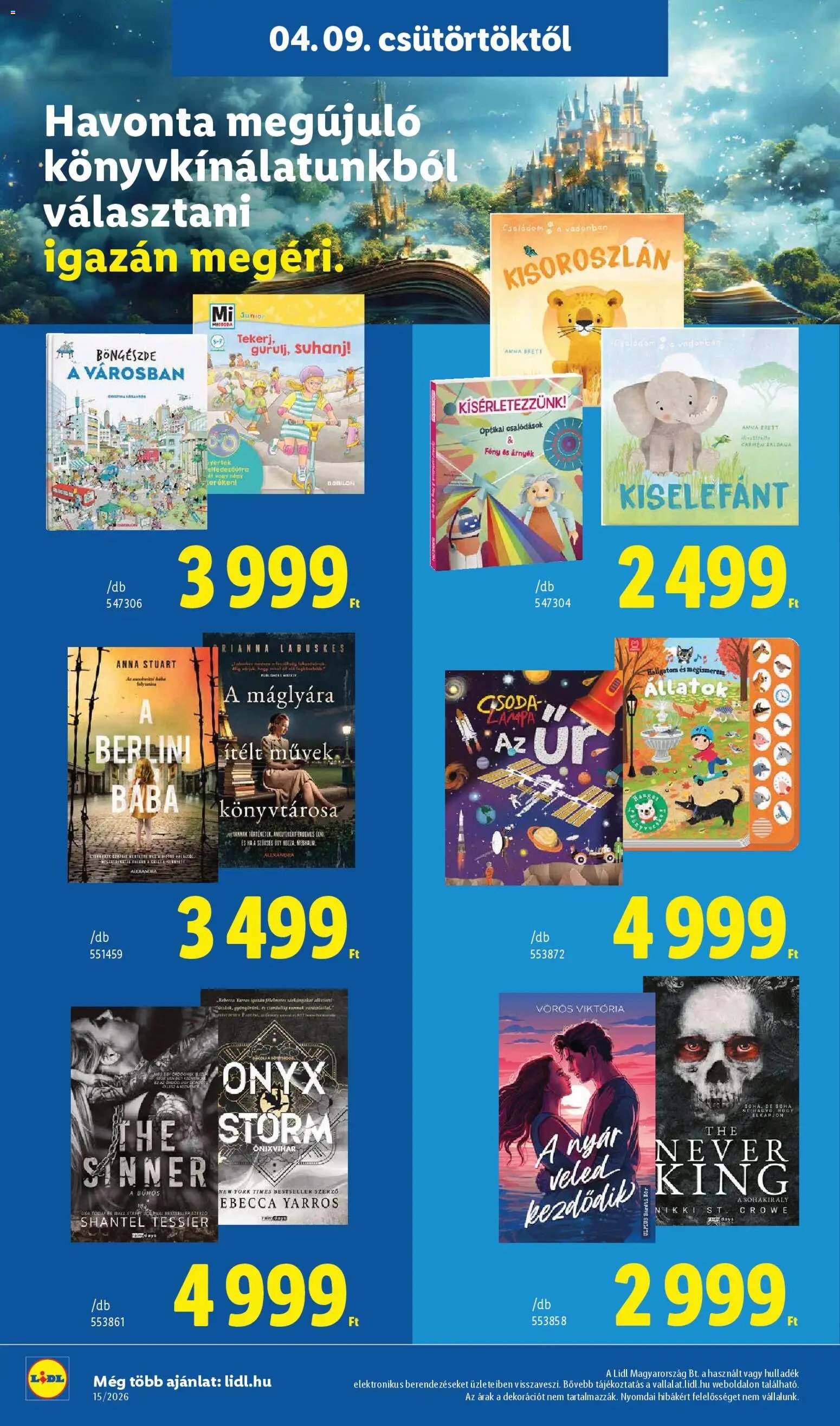 Lidl újság 2026.04.09. Lidl Nonfood kínálatunk (2026-04-09 - 2026-04-15)