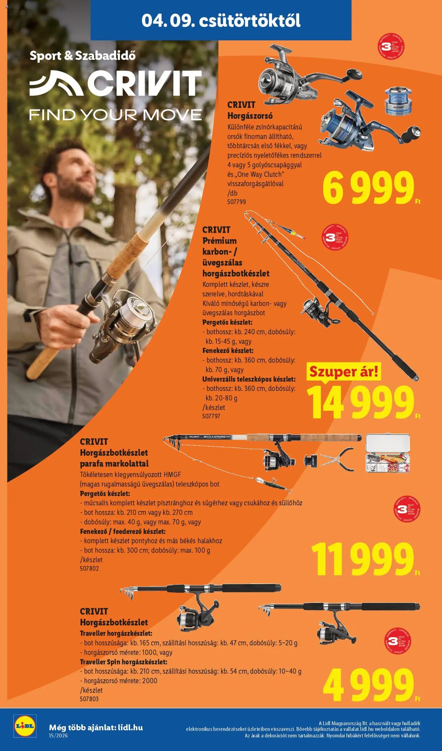 Lidl újság 2026.04.09. Lidl Nonfood kínálatunk (2026-04-09 - 2026-04-15)