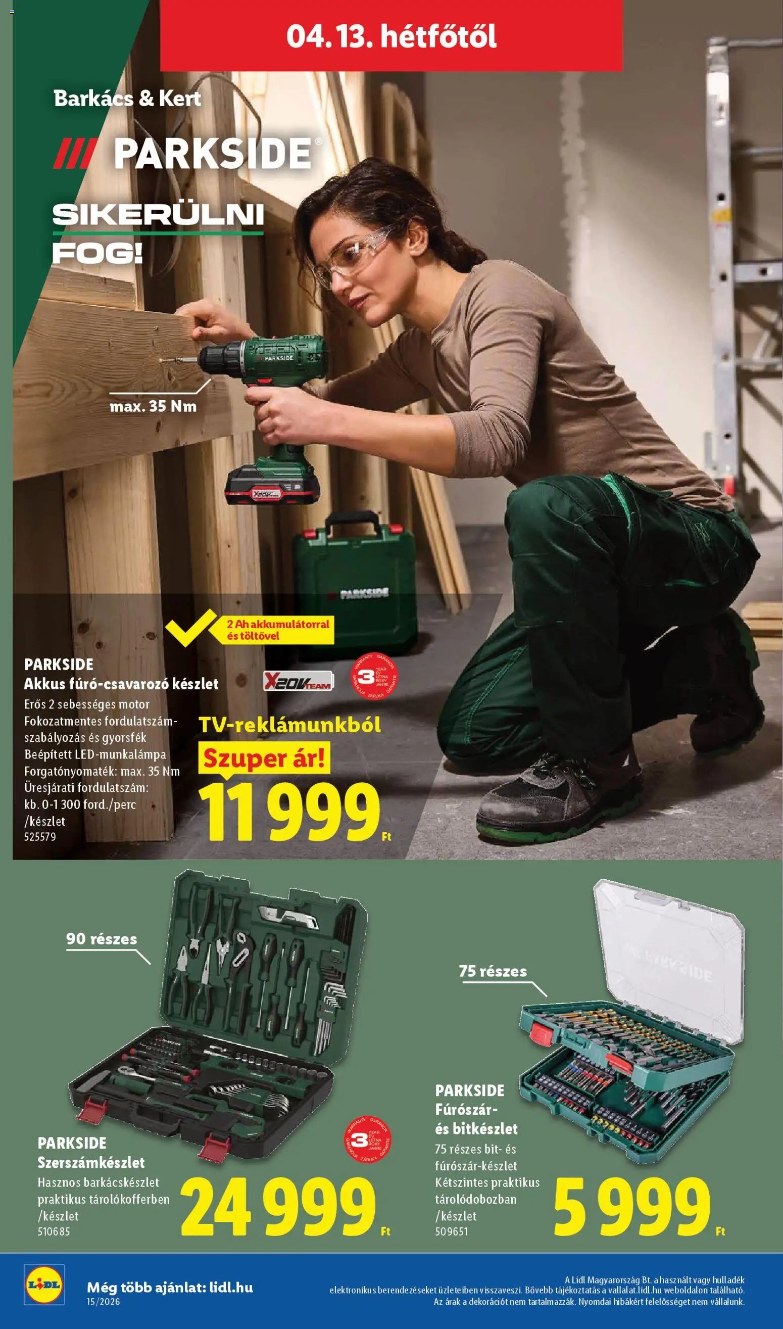 Lidl újság 2026.04.09. Lidl Nonfood kínálatunk (2026-04-09 - 2026-04-15)