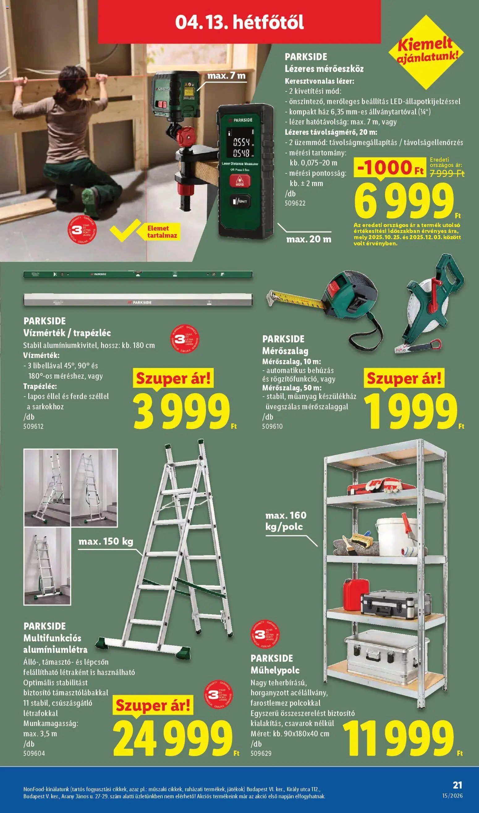 Lidl újság 2026.04.09. Lidl Nonfood kínálatunk (2026-04-09 - 2026-04-15)