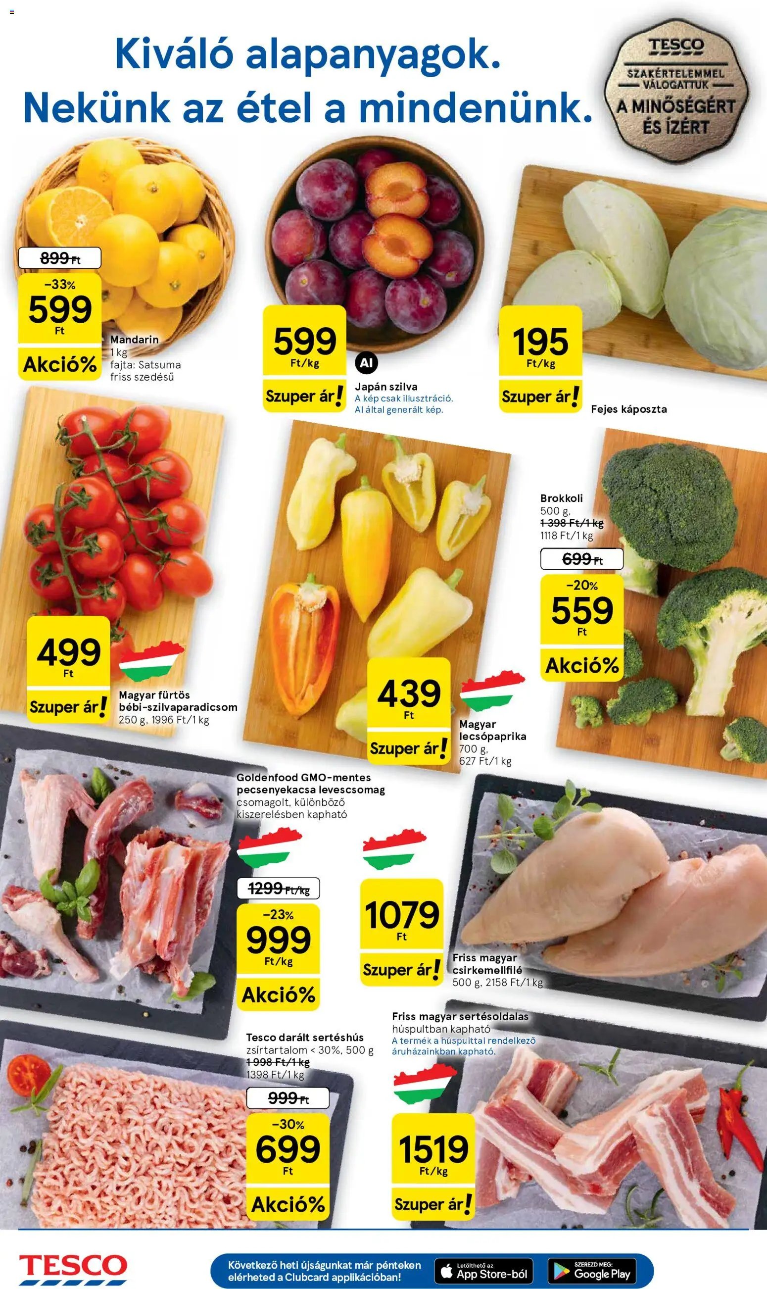 Tesco újság 2026.10.01. Tesco Szupermarket akciós újság