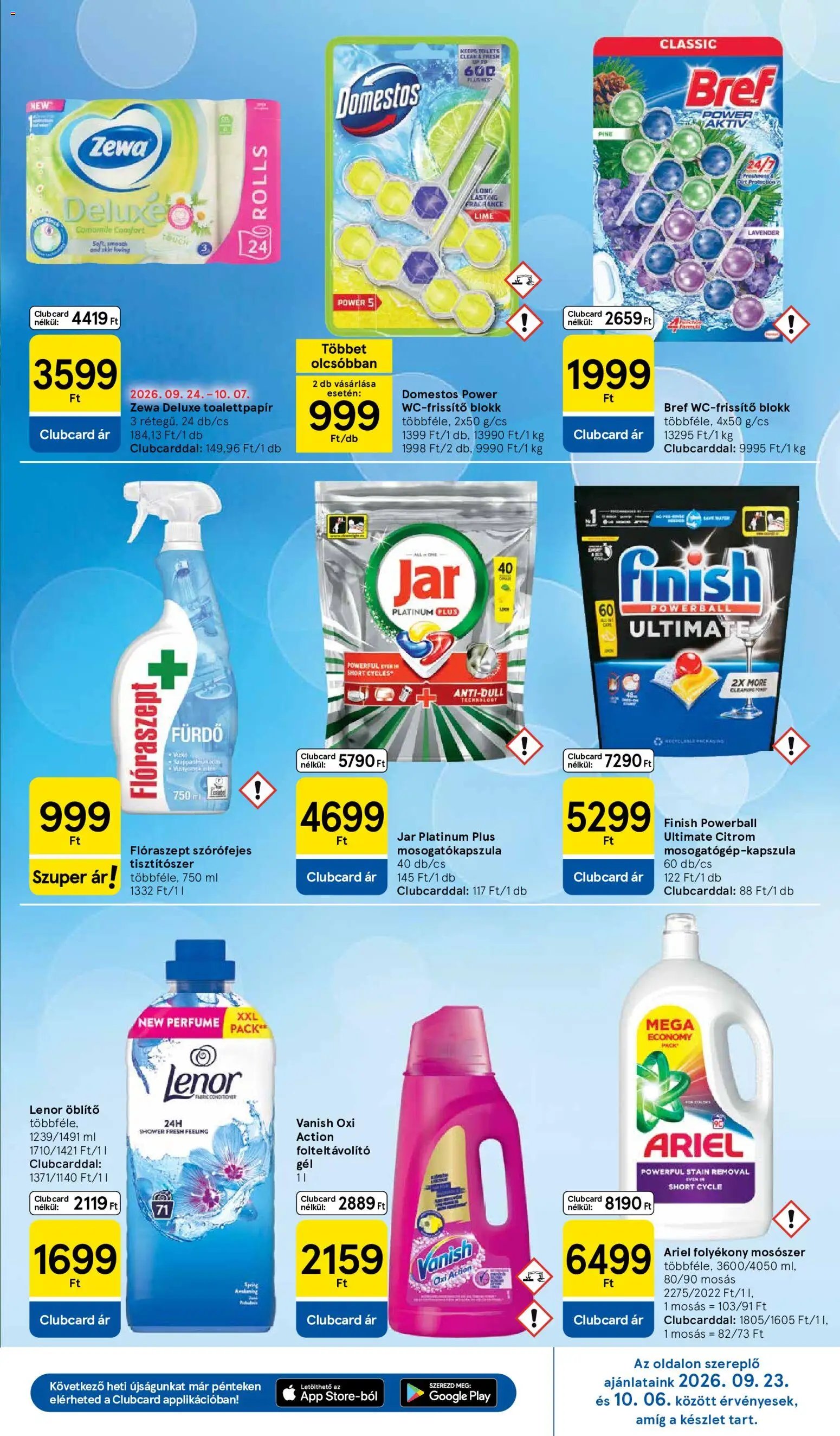 Tesco újság 2026.10.01. Tesco Szupermarket akciós újság