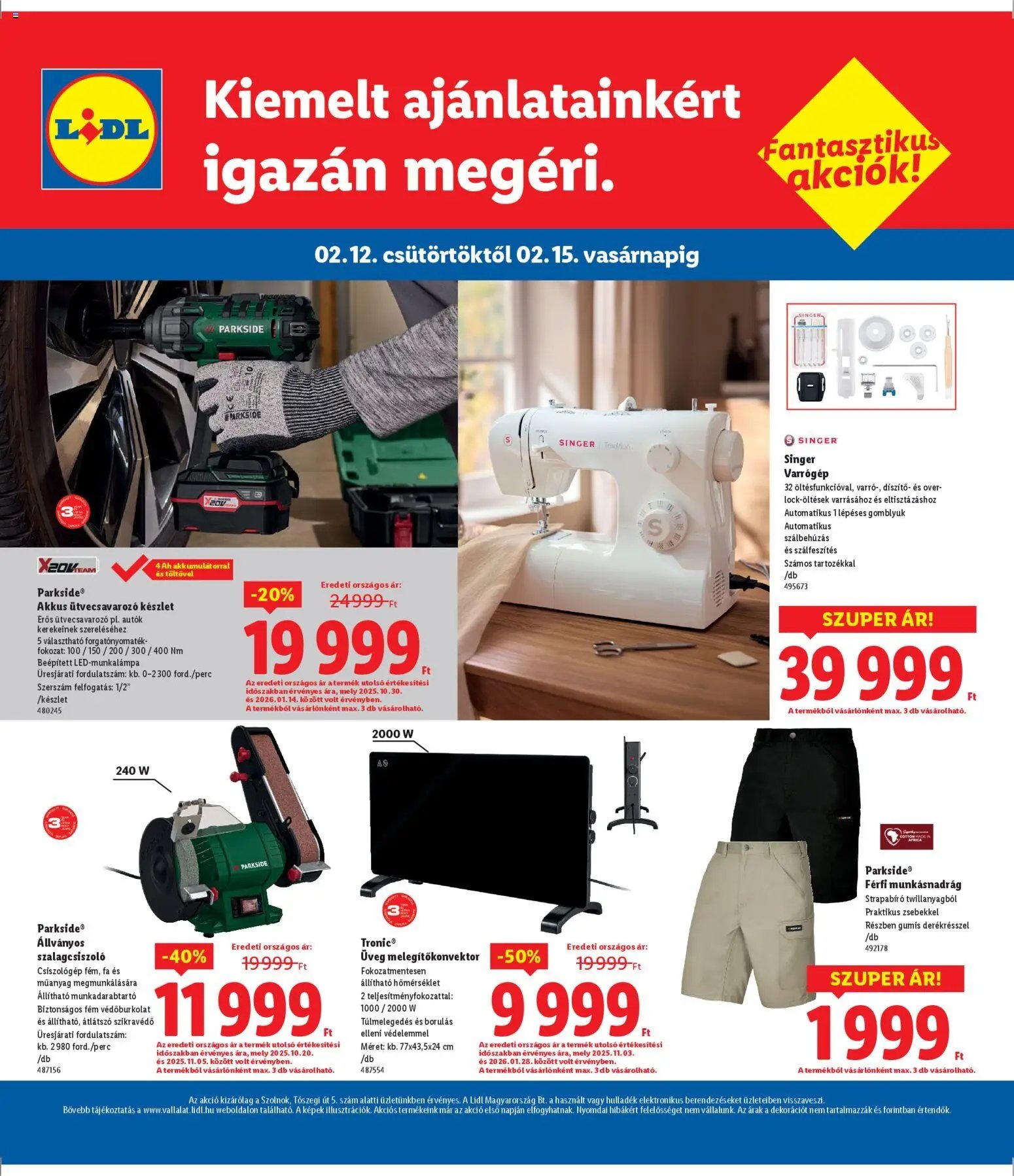 Lidl újság 2026.02.12. Szolnok (2026-02-12 - 2026-02-15)