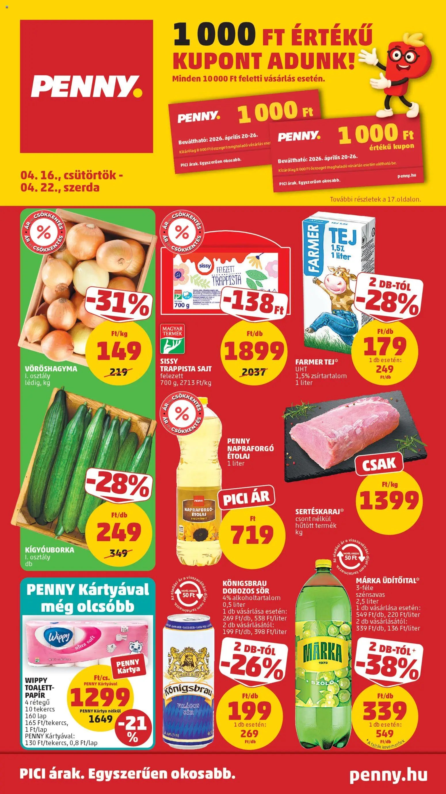 PENNY újság 2026.04.16. PENNY akciós újság (2026-04-16 - 2026-04-22)