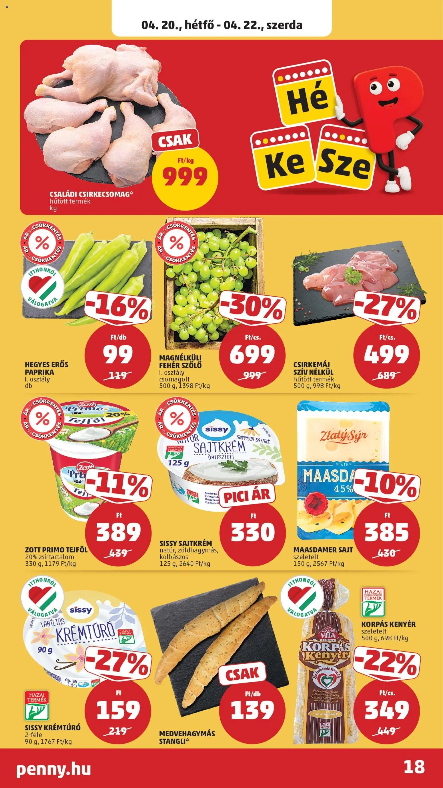 PENNY újság 2026.04.16. PENNY akciós újság (2026-04-16 - 2026-04-22)